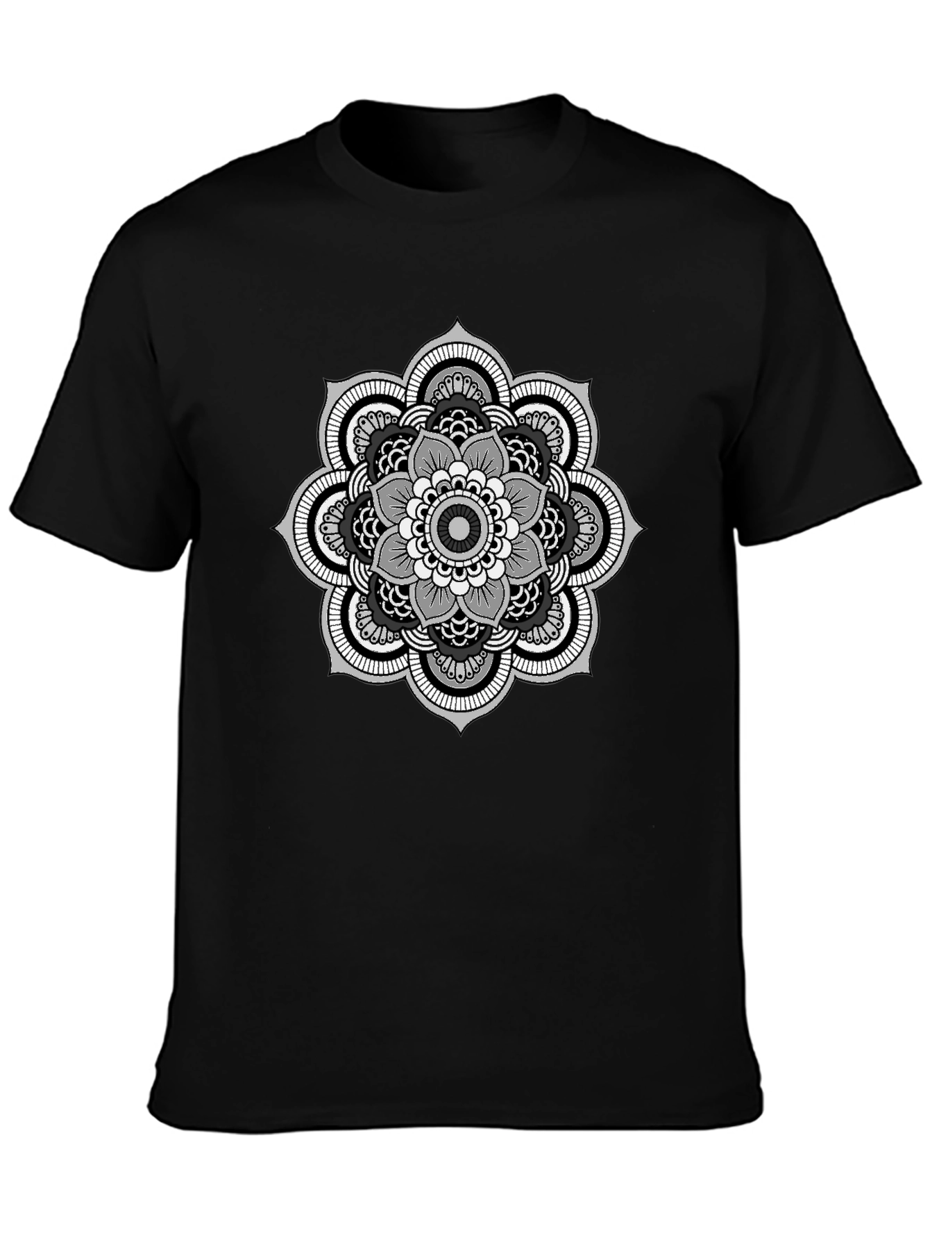 Mandala Graphic Black T-Shirt