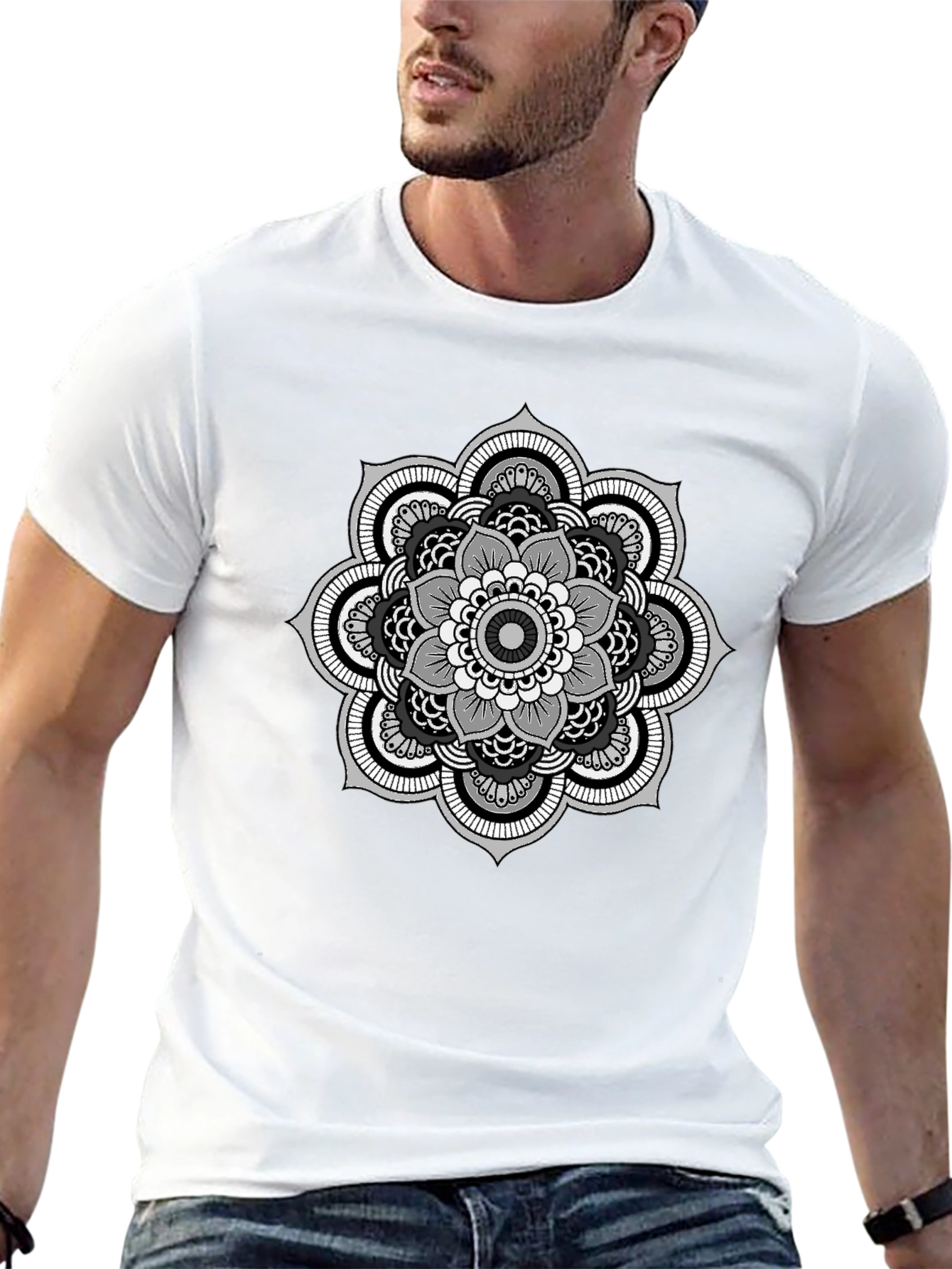 Mandala Graphic Black T-Shirt