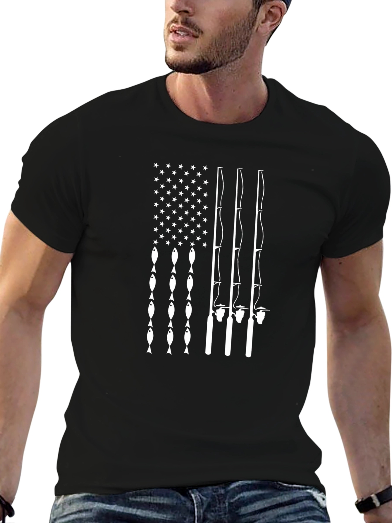 Fishing Flag Graphic Tee