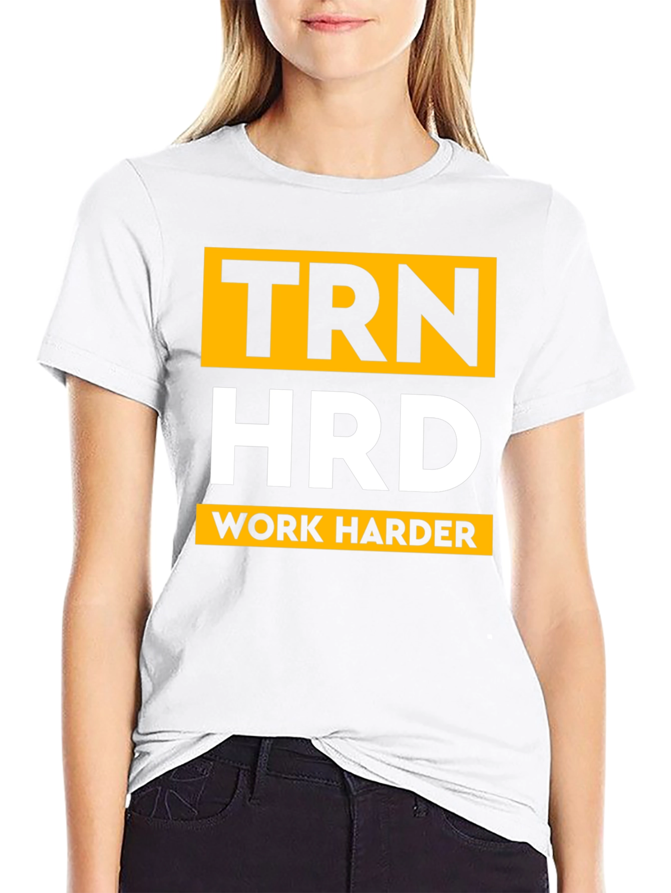 TRN HRD Work Harder Graphic Tee - Black