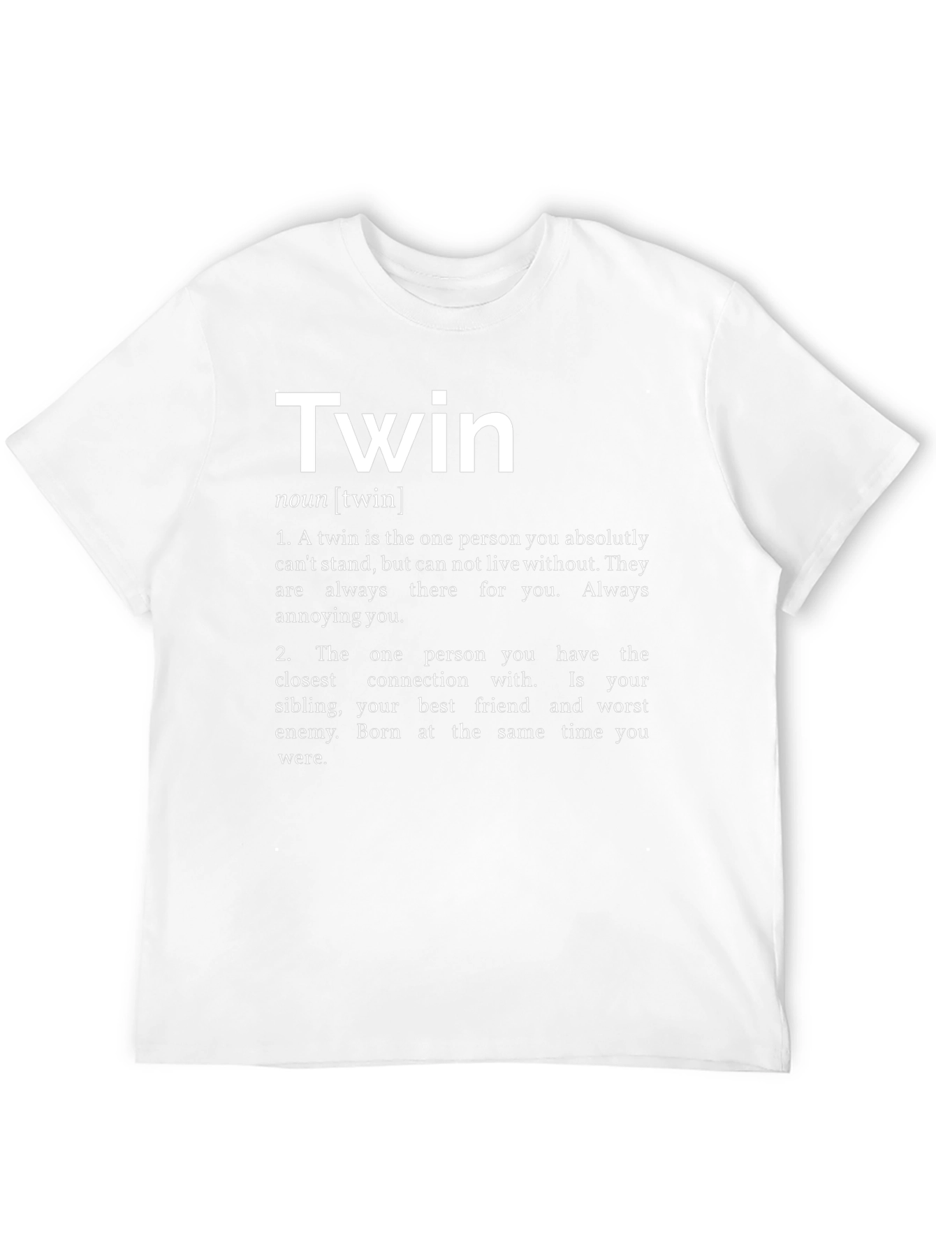 Twin Definition Black T-Shirt