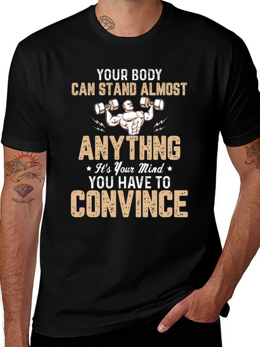 Motivational Workout T-Shirt - Body & Mind