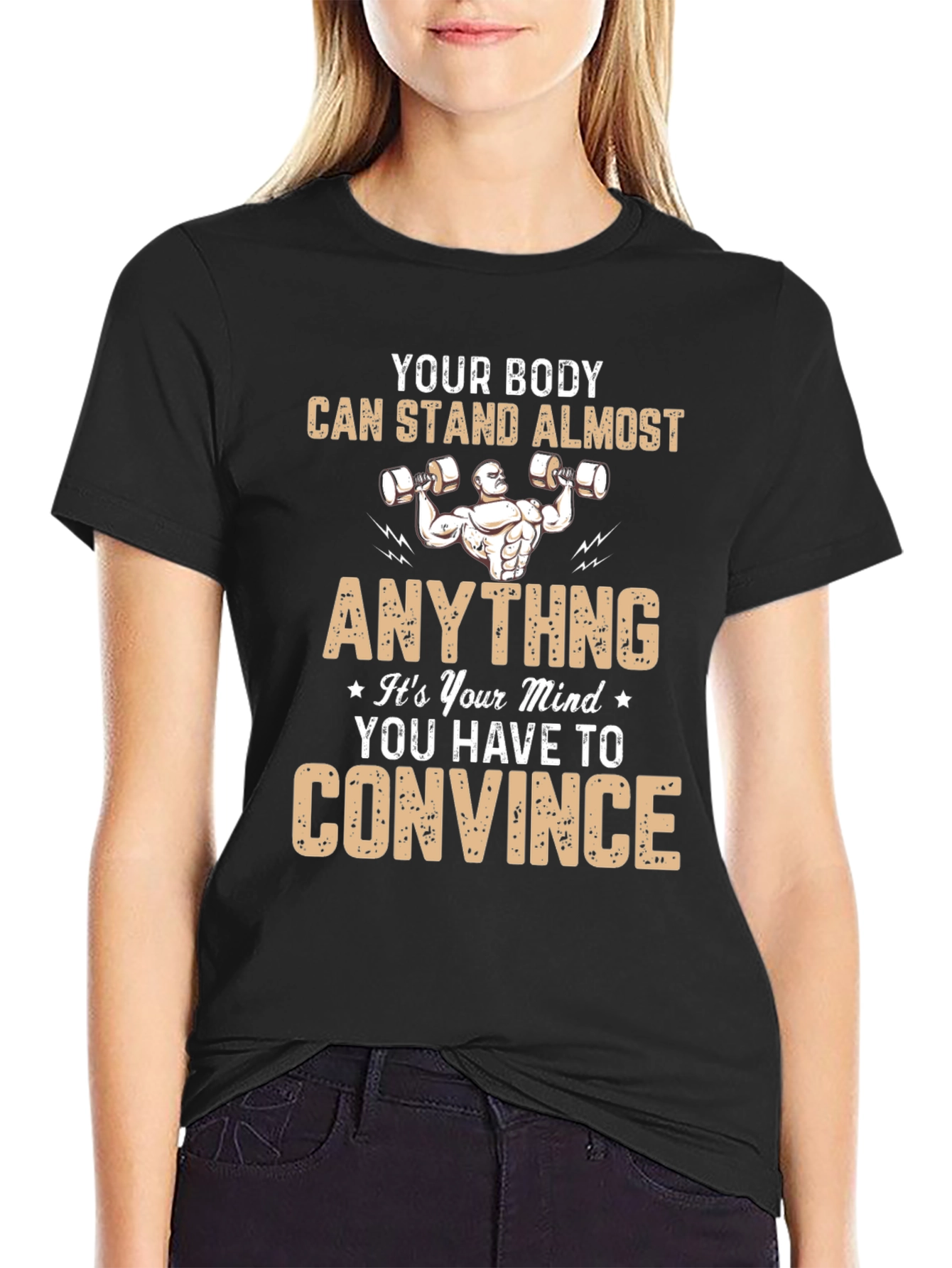Motivational Workout T-Shirt - Body & Mind