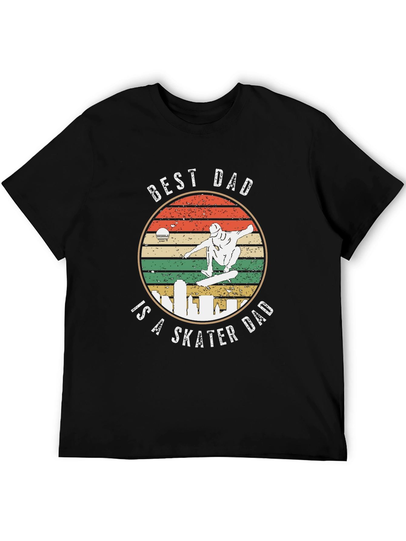 Best Dad is a Skater Dad Graphic T-Shirt