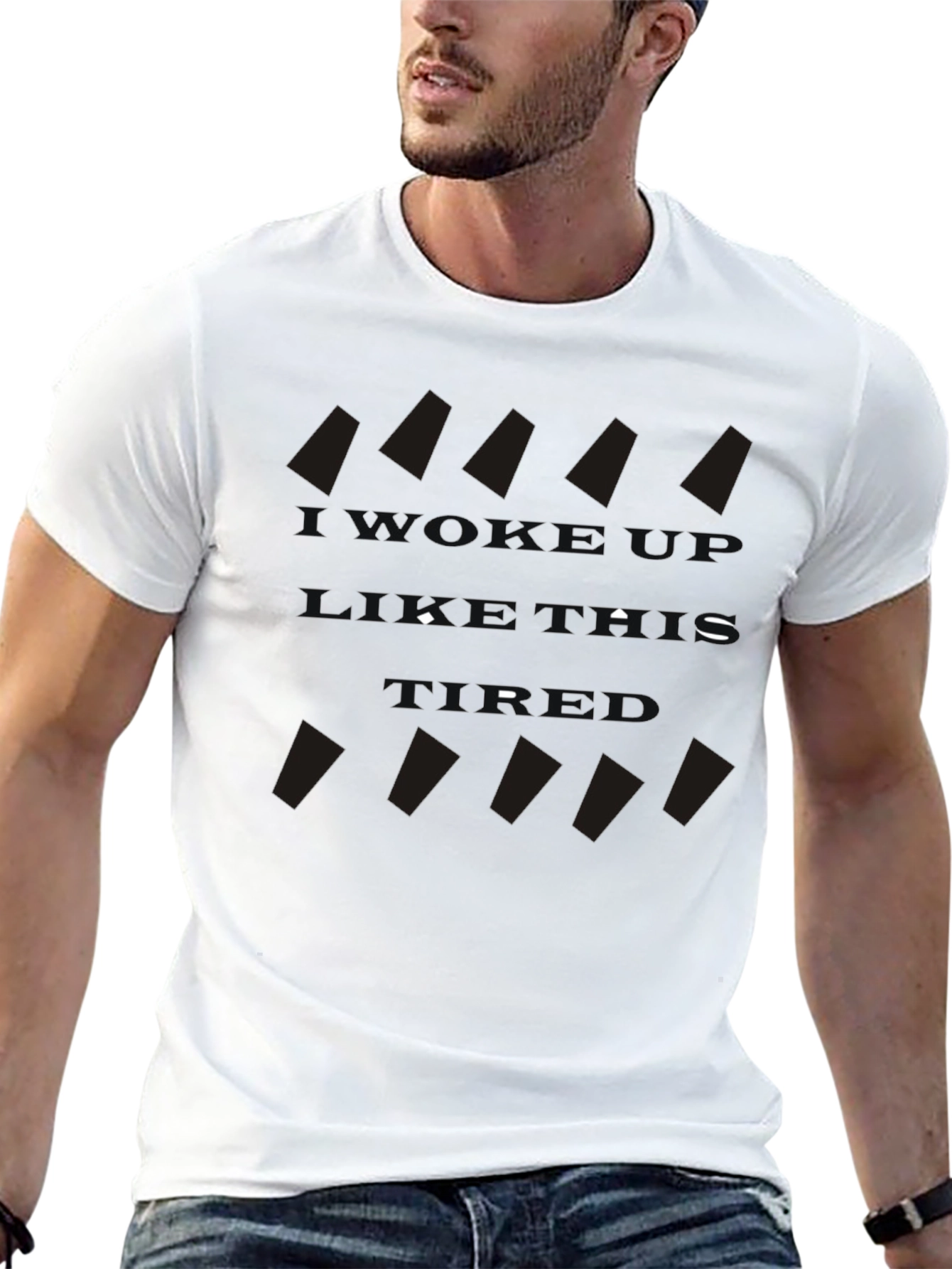 Mens Black Graphic Print T-Shirt