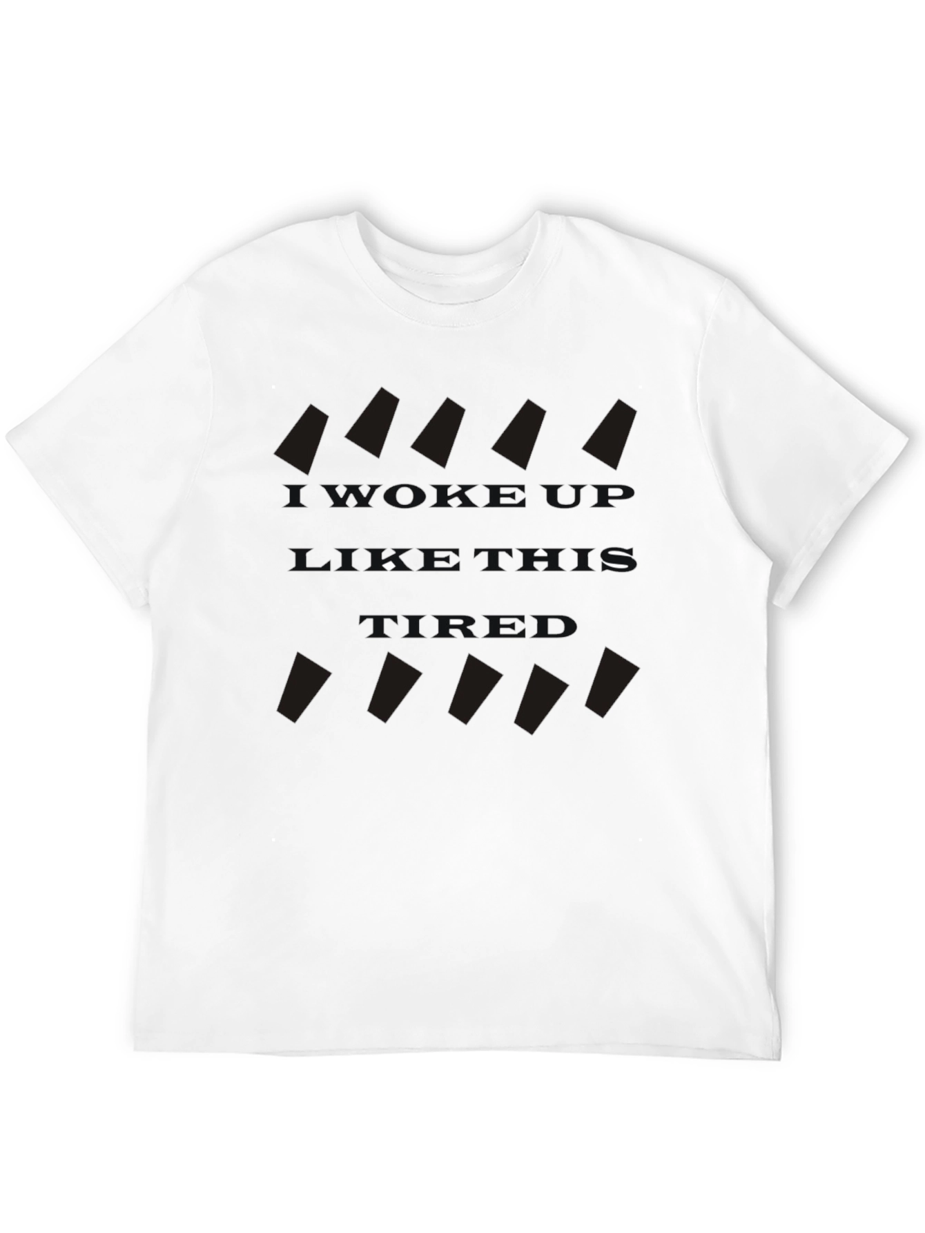 Mens Black Graphic Print T-Shirt