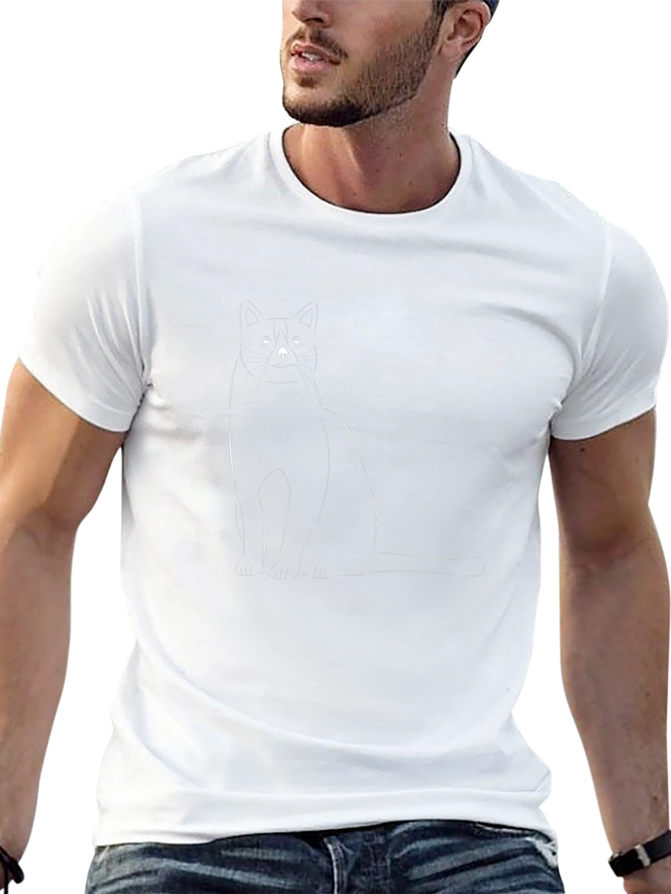 Black Cat Graphic T-Shirt Unisex Tee