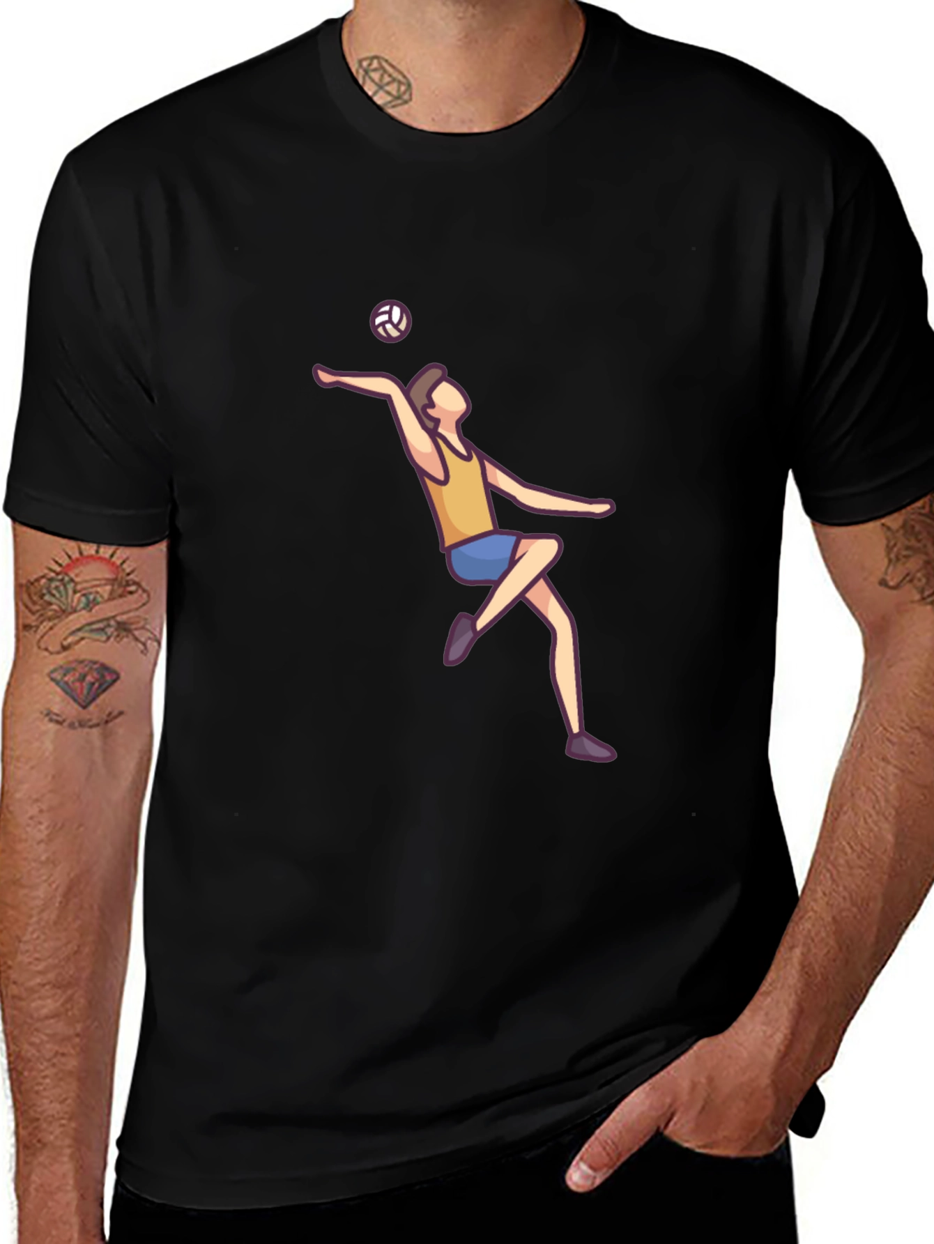 Volleyball Player Graphic Tee