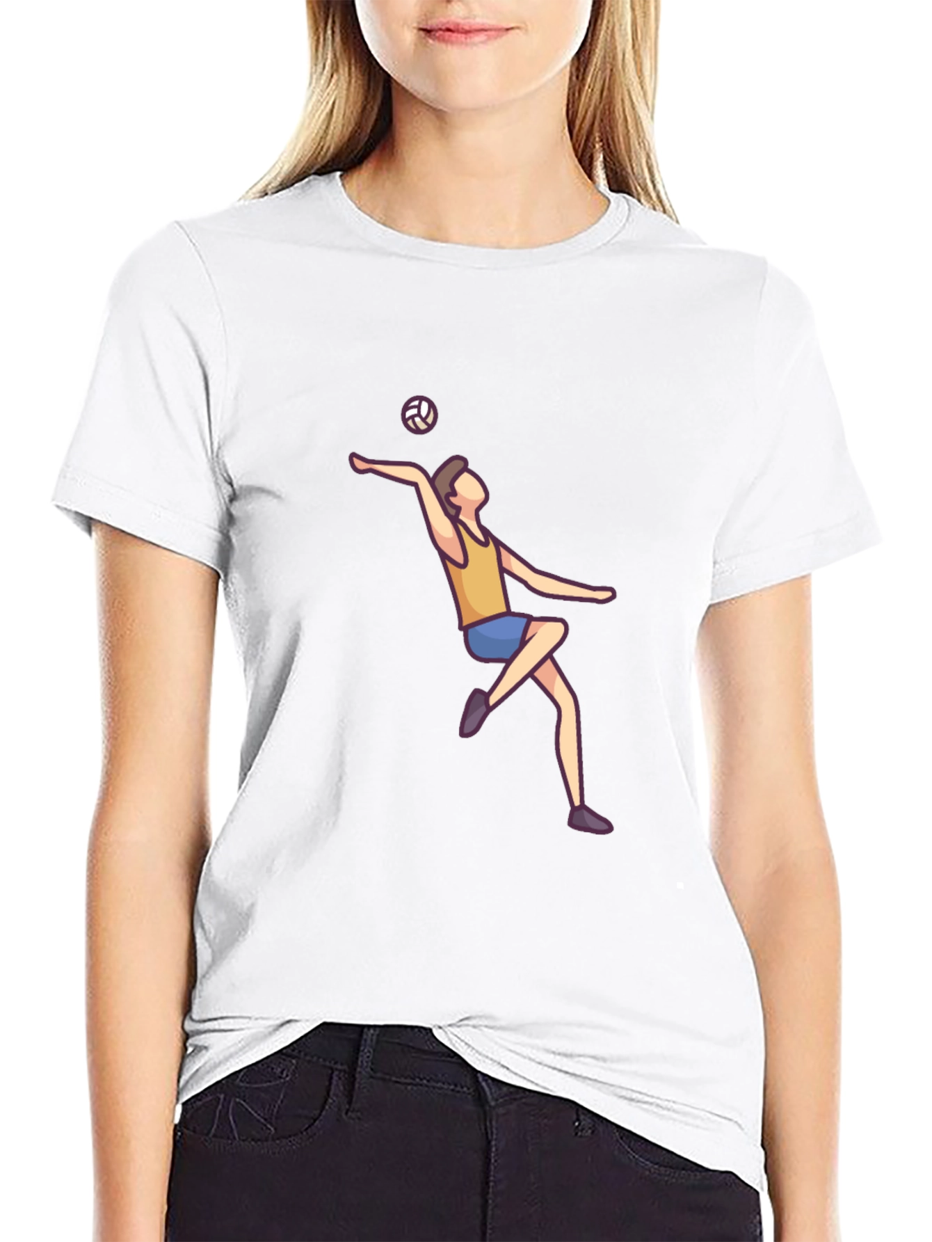 Volleyball Player Graphic Tee