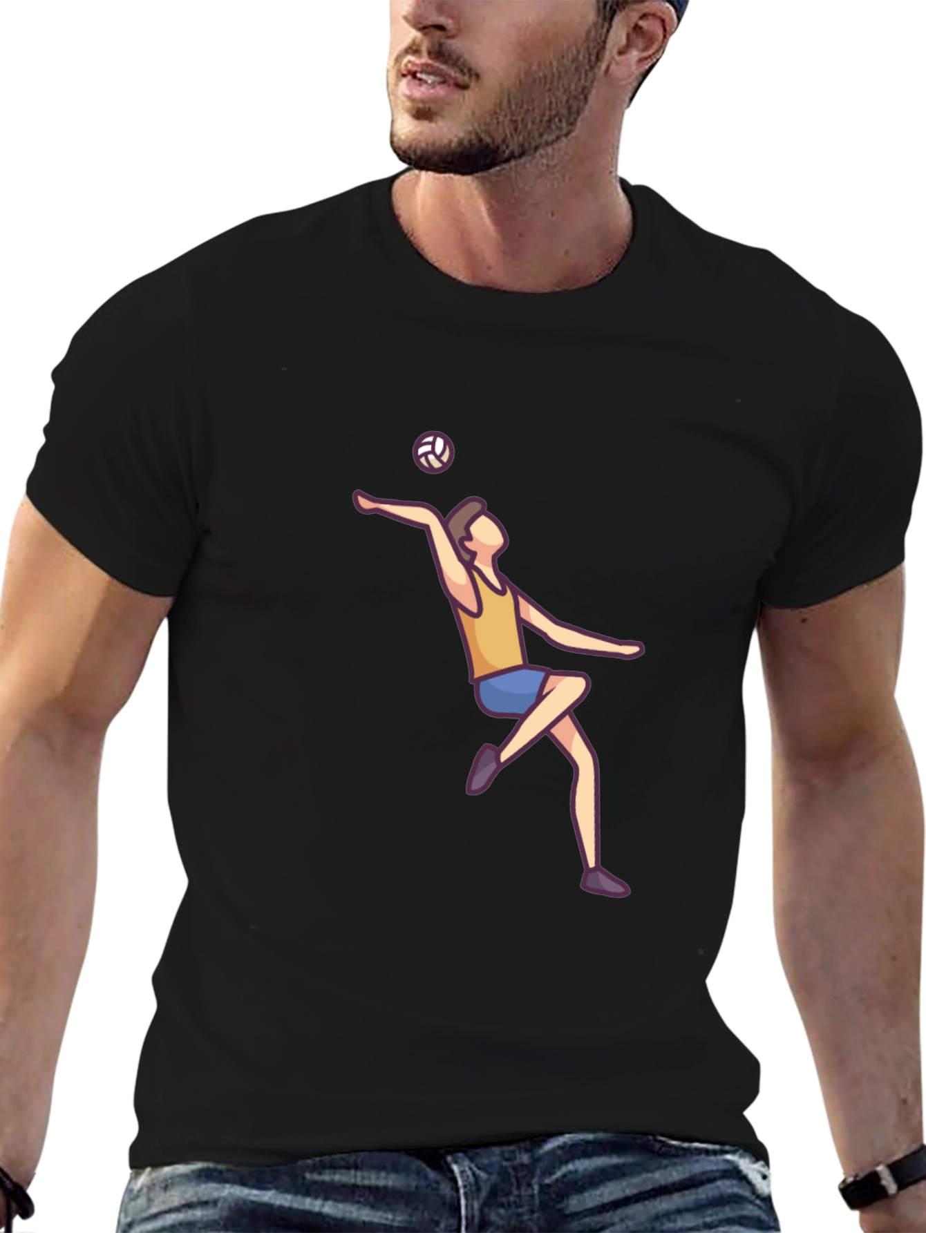 Volleyball Player Graphic Tee