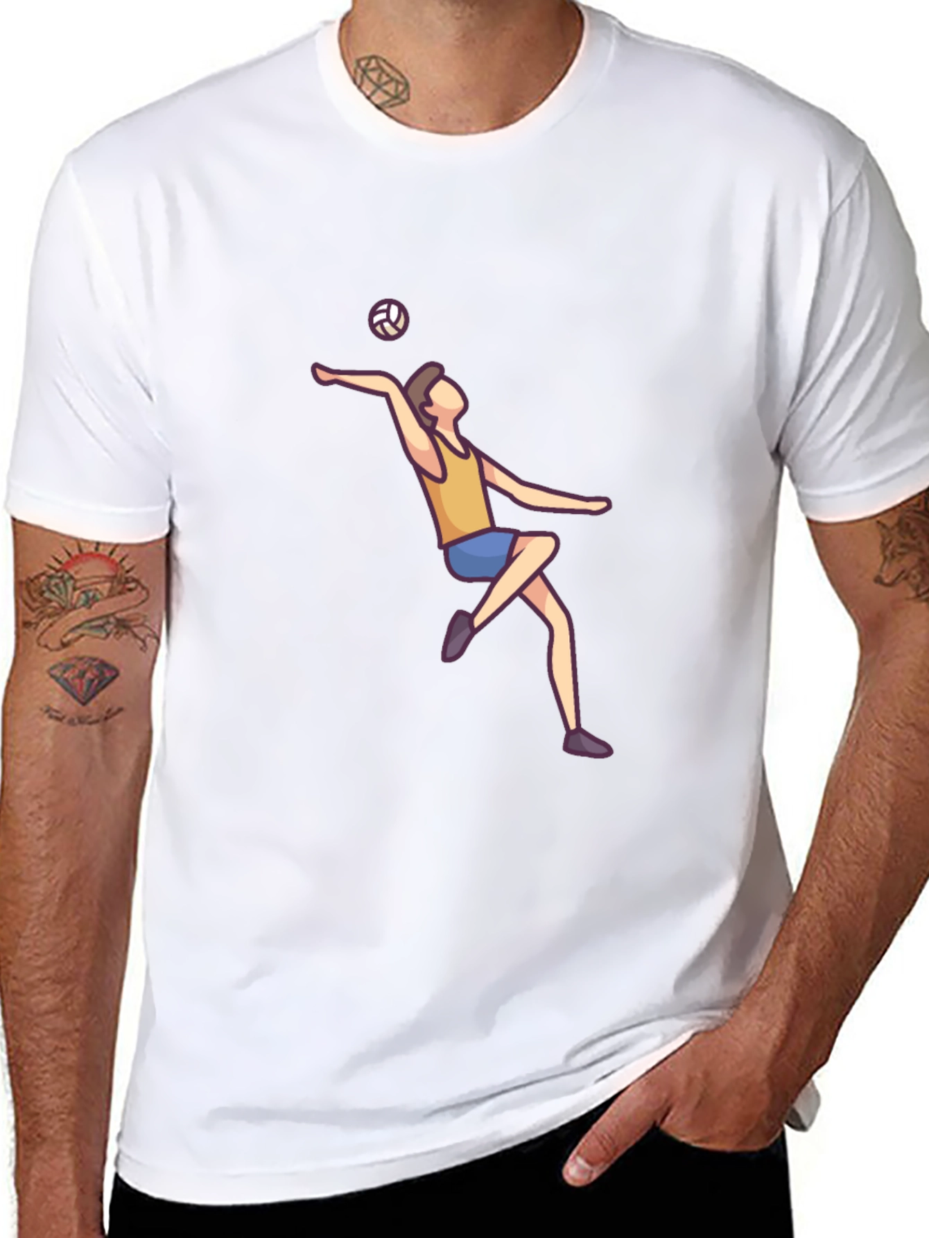 Volleyball Player Graphic Tee