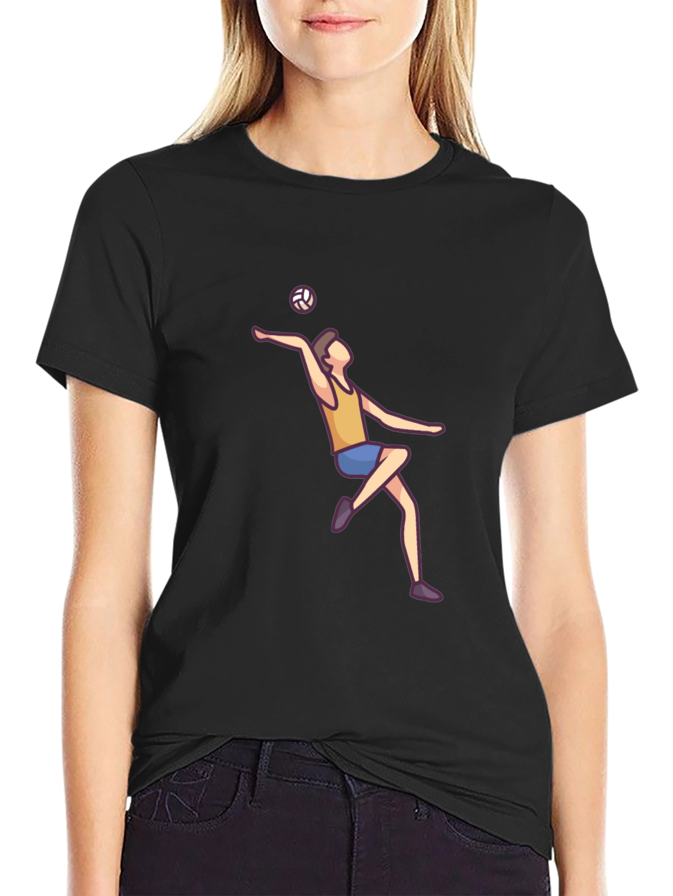 Volleyball Player Graphic Tee