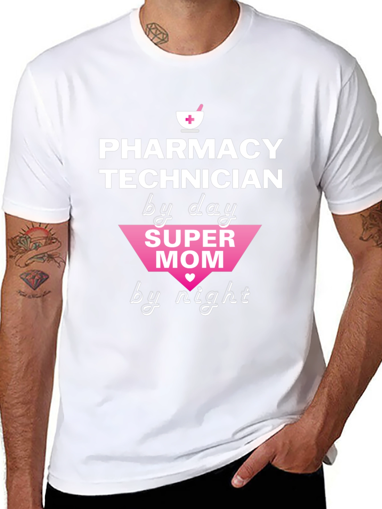 Pharmacy Technician Super Mom T-Shirt