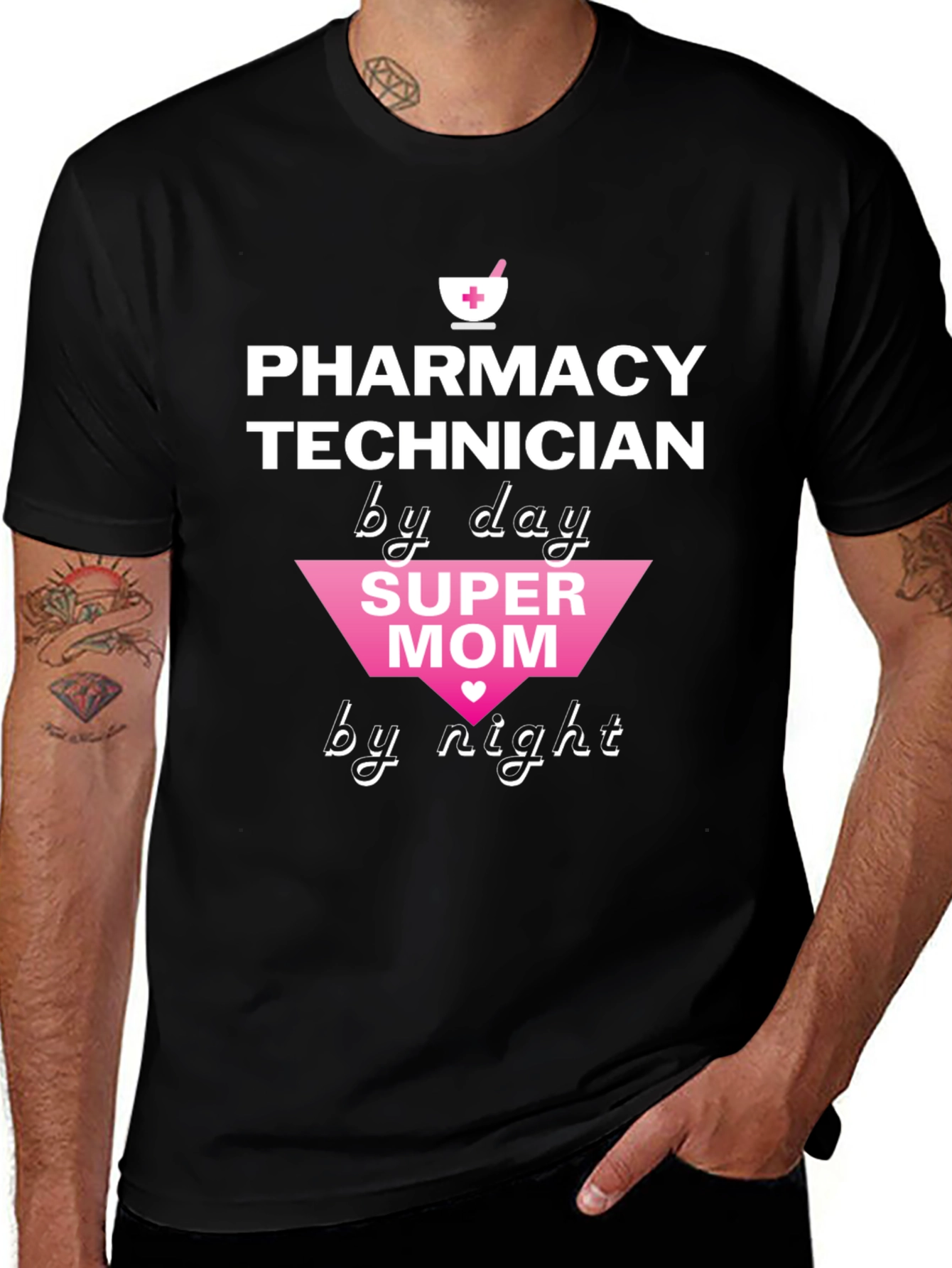 Pharmacy Technician Super Mom T-Shirt