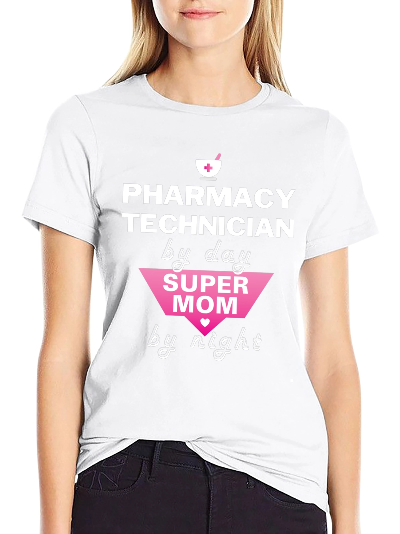 Pharmacy Technician Super Mom T-Shirt