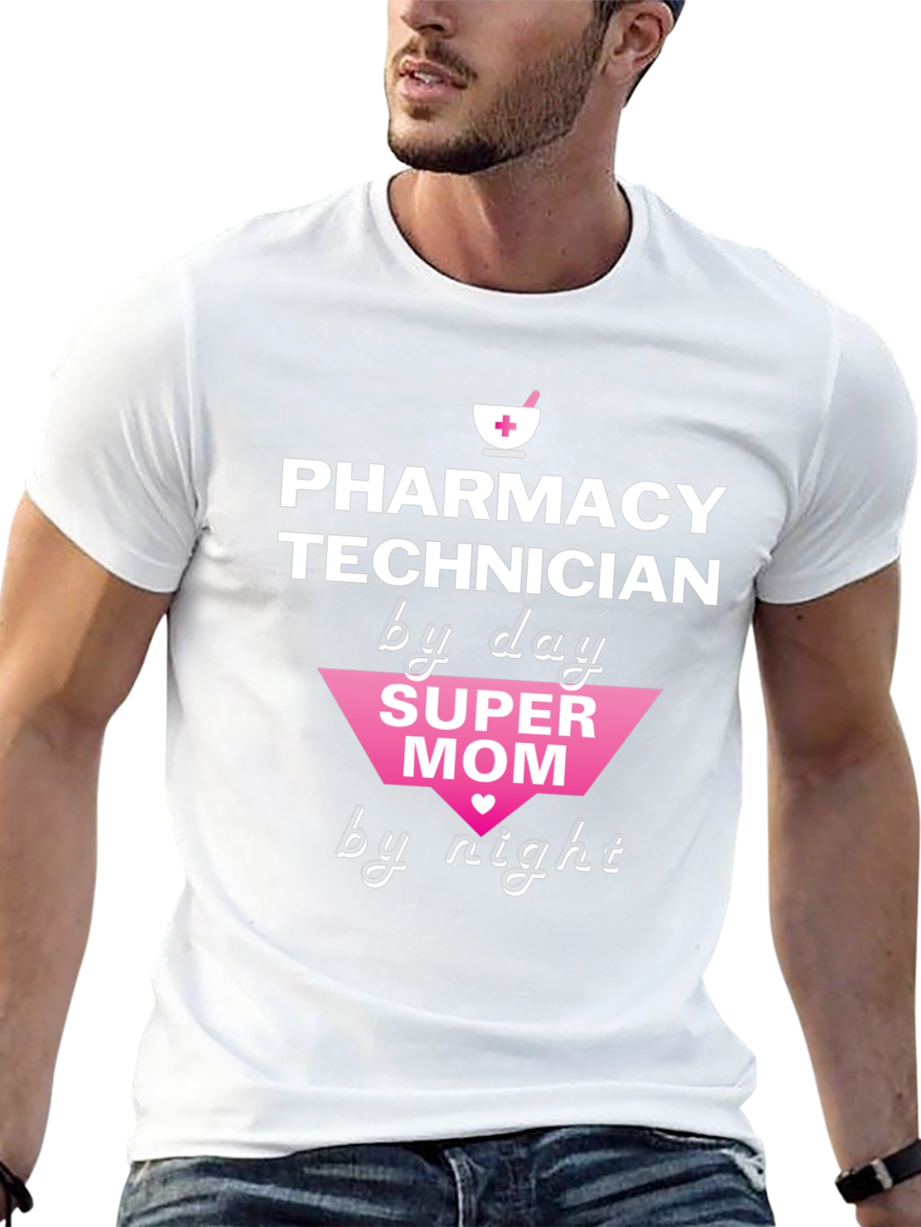 Pharmacy Technician Super Mom T-Shirt