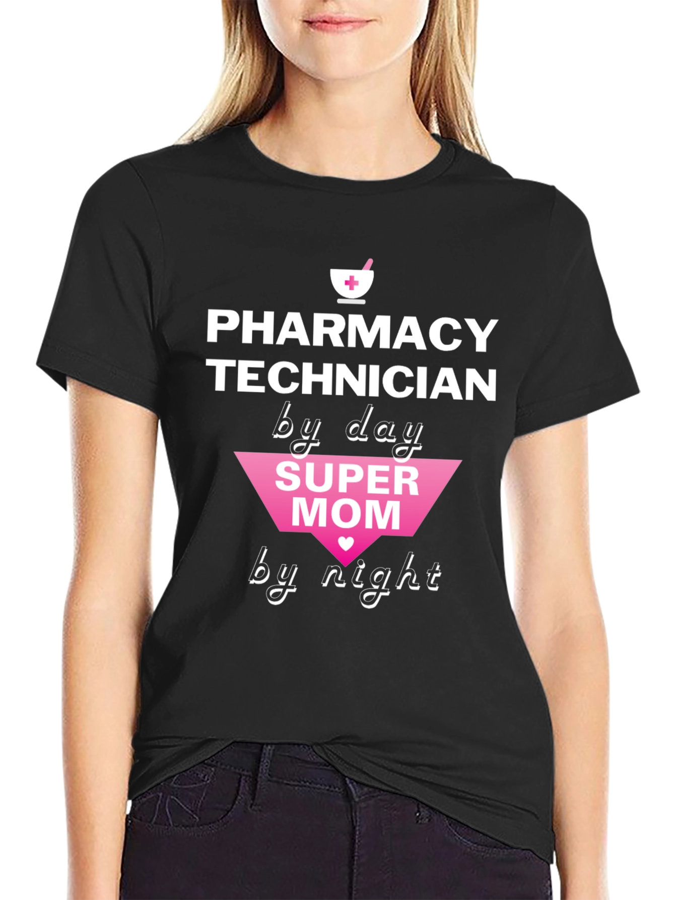 Pharmacy Technician Super Mom T-Shirt
