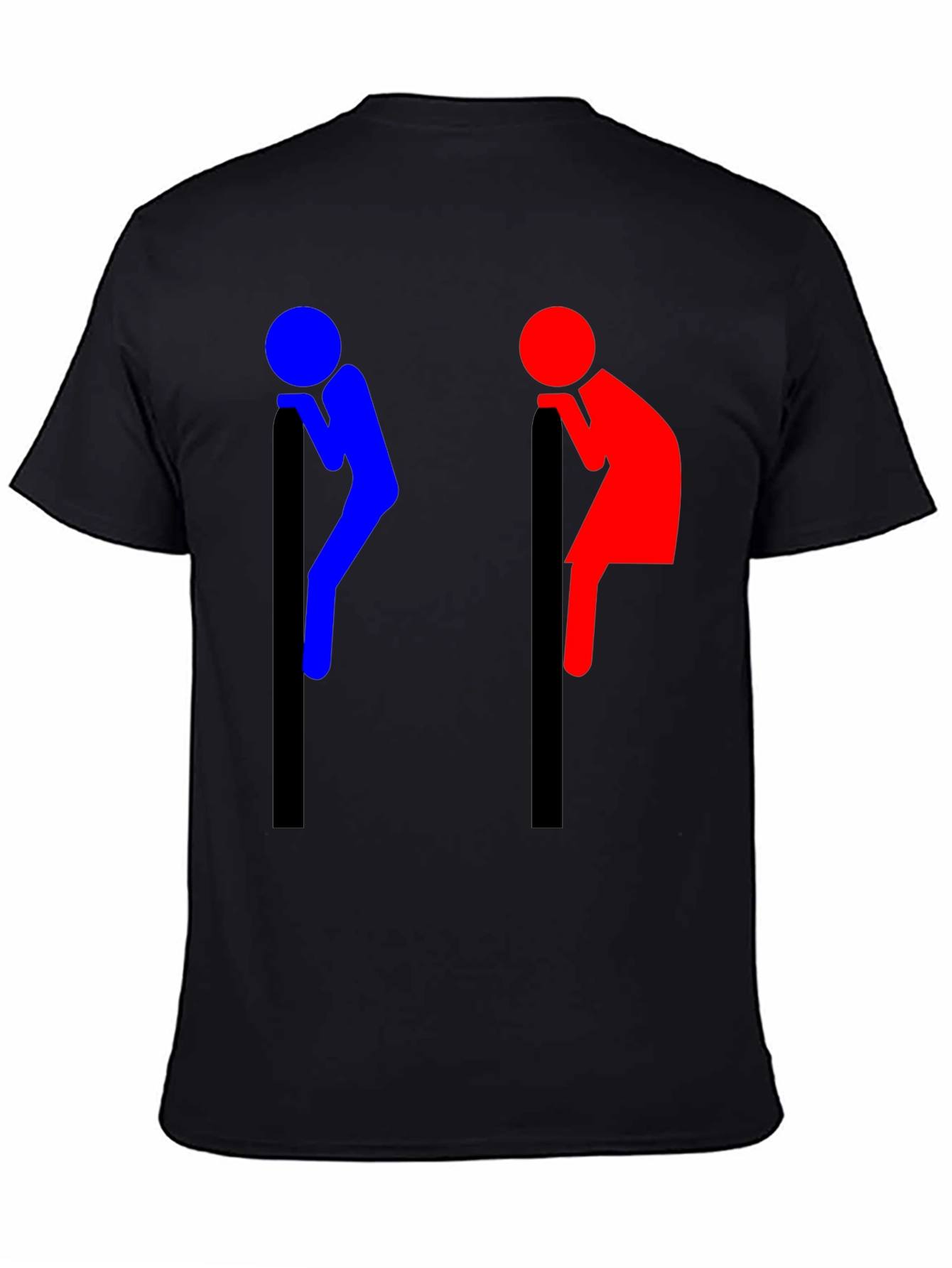 Funny Leaning People Graphic T-Shirt