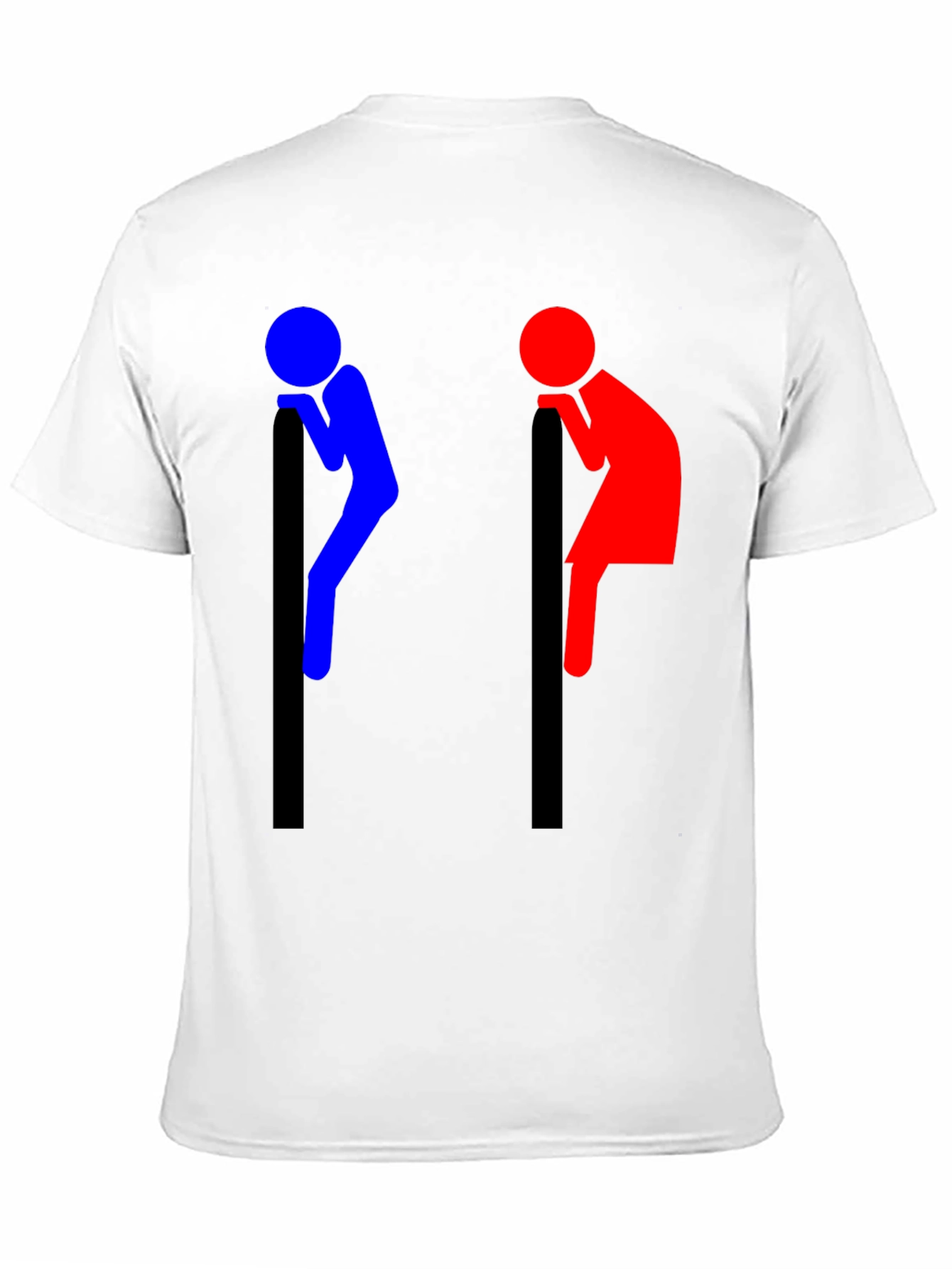 Funny Leaning People Graphic T-Shirt