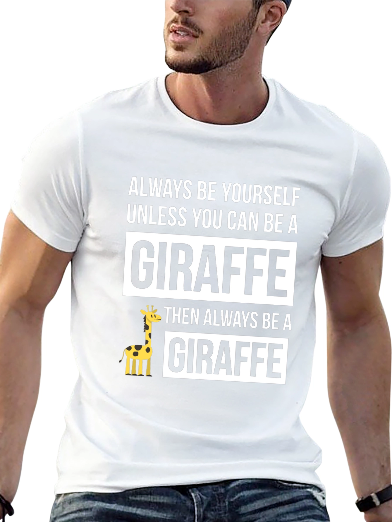Funny Giraffe T-Shirt - Always Be Yourself - Unisex