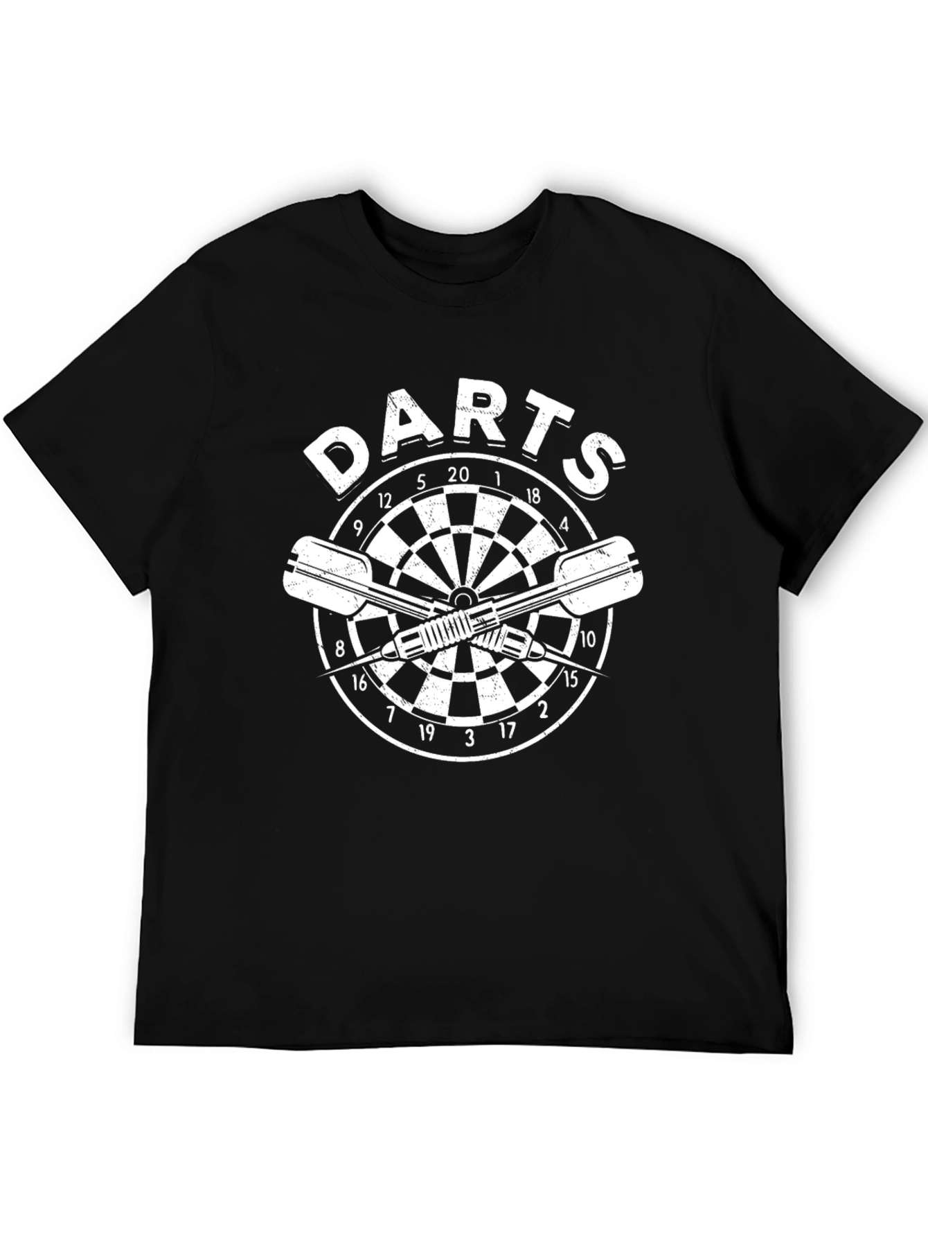 Mens Darts T-Shirt - Dartboard Graphic Tee