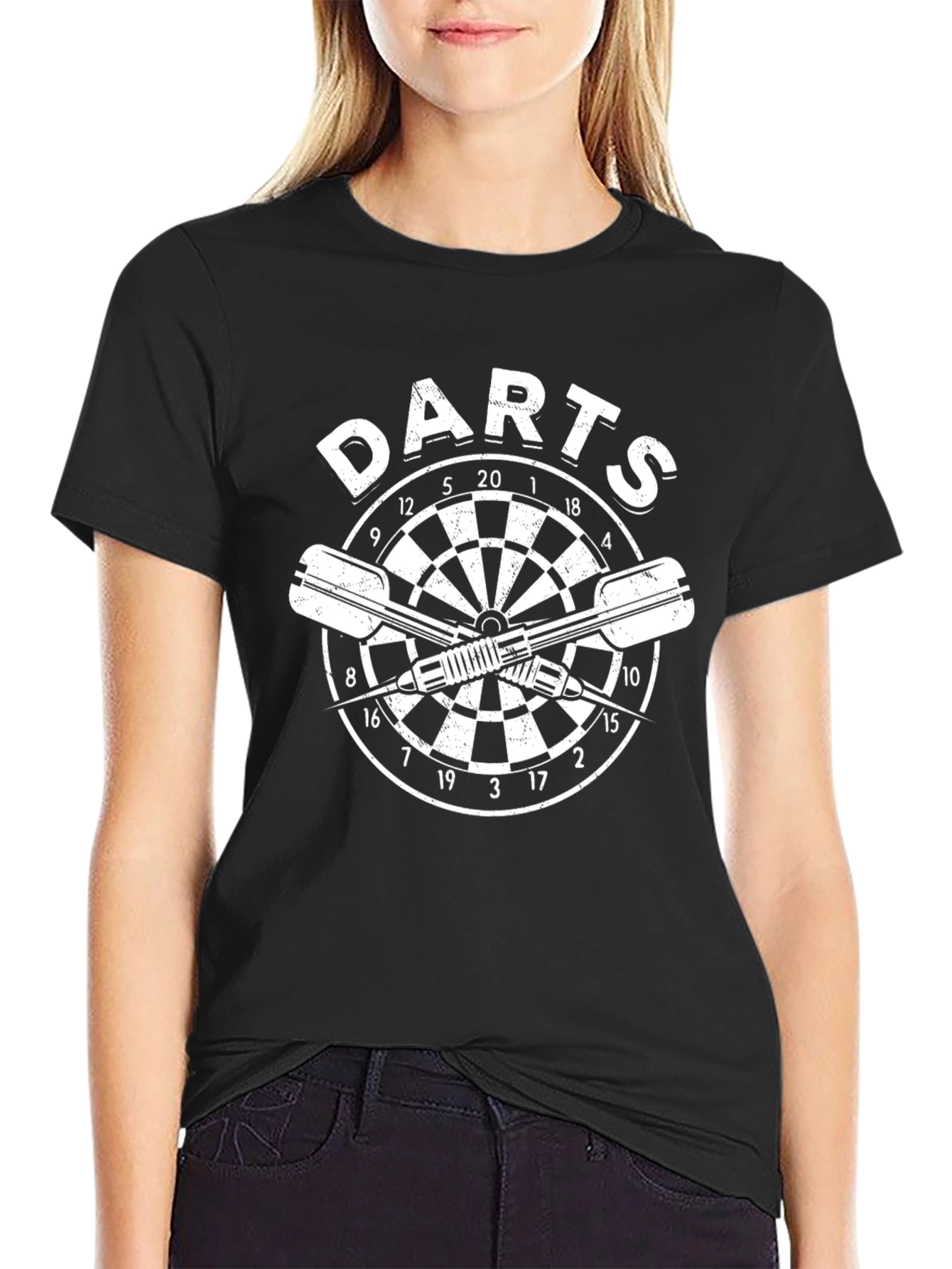 Mens Darts T-Shirt - Dartboard Graphic Tee