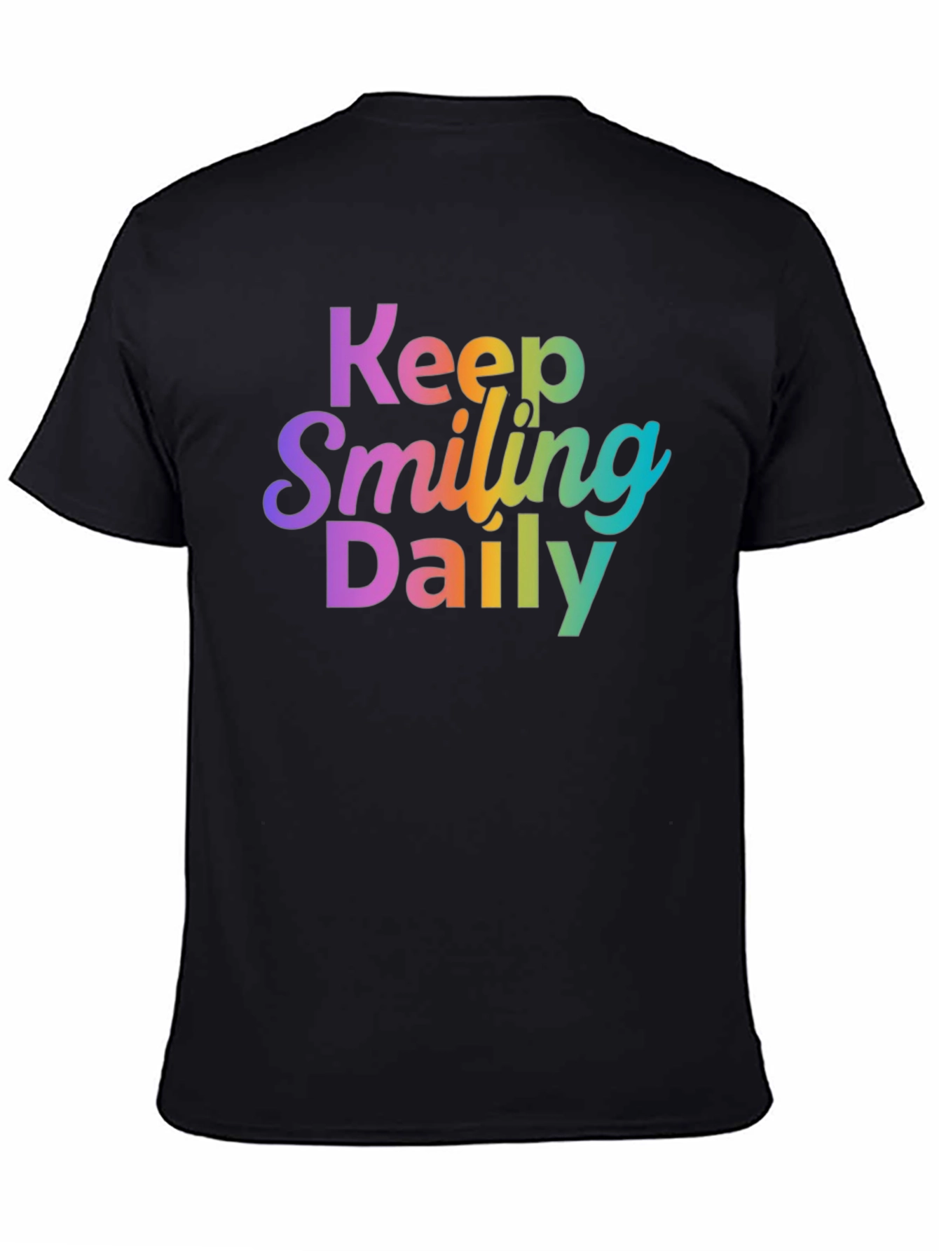 Keep Smiling Daily Graphic Tee - Positive Vibes