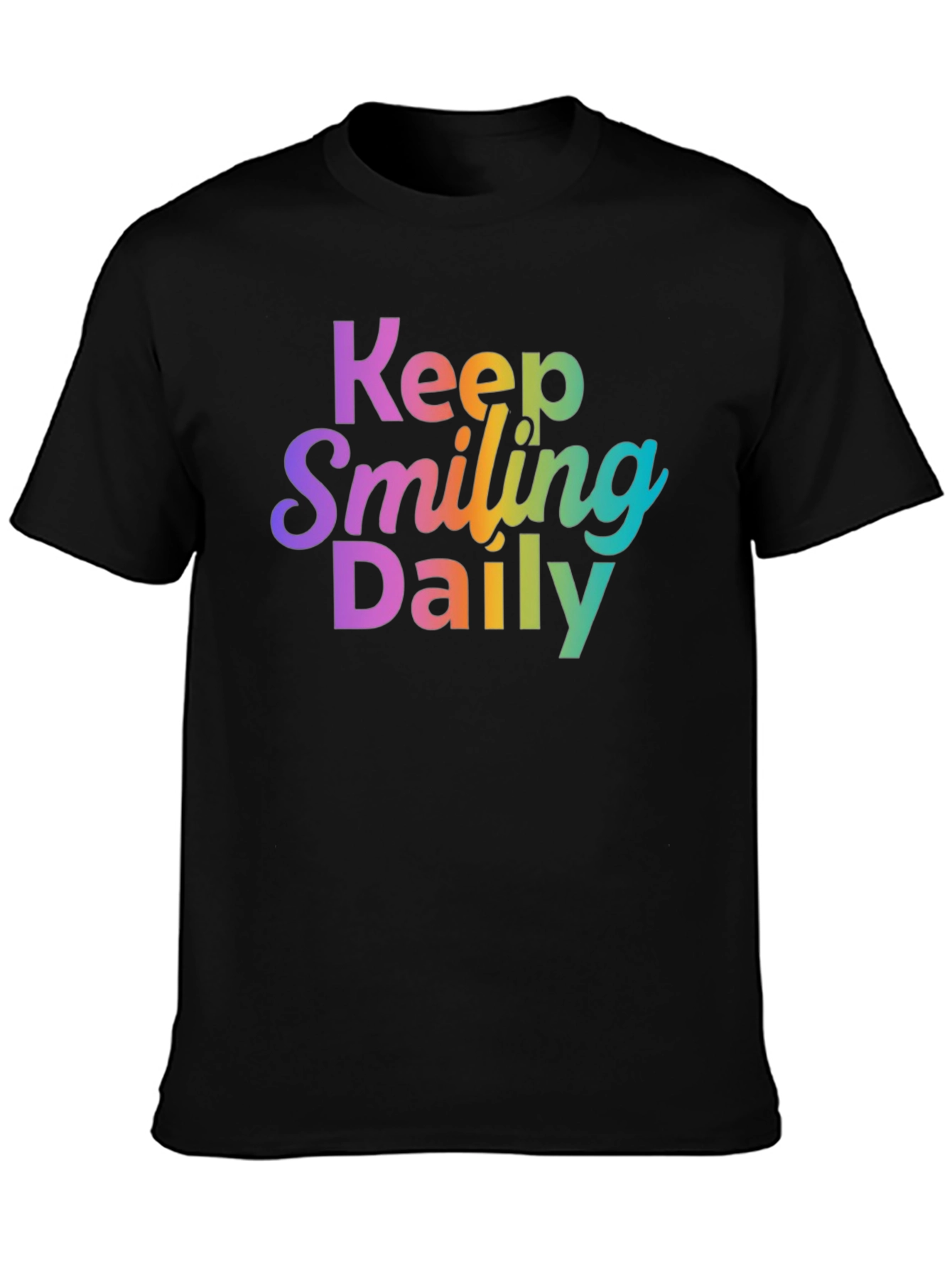 Keep Smiling Daily Graphic Tee - Positive Vibes