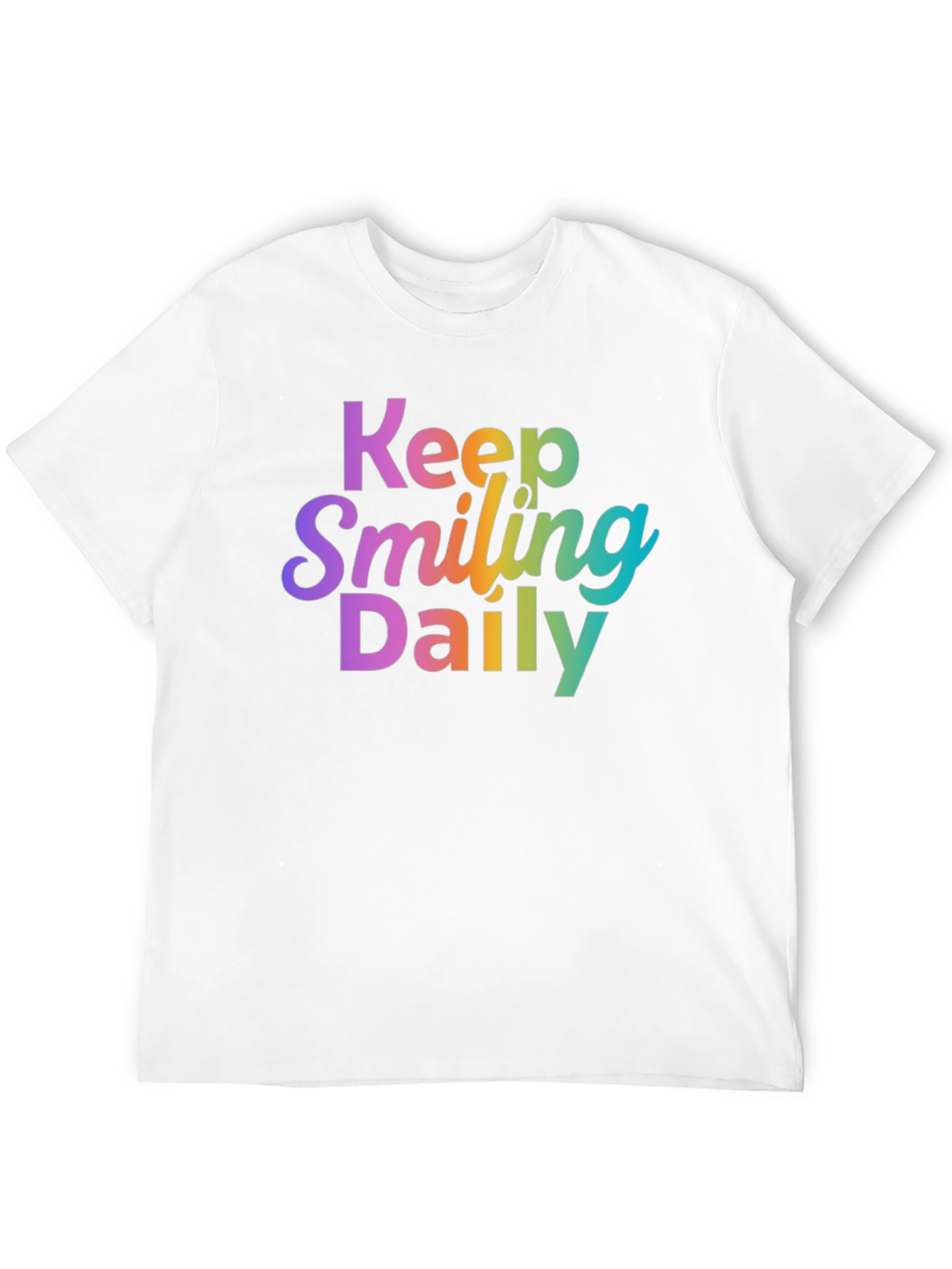 Keep Smiling Daily Graphic Tee - Positive Vibes