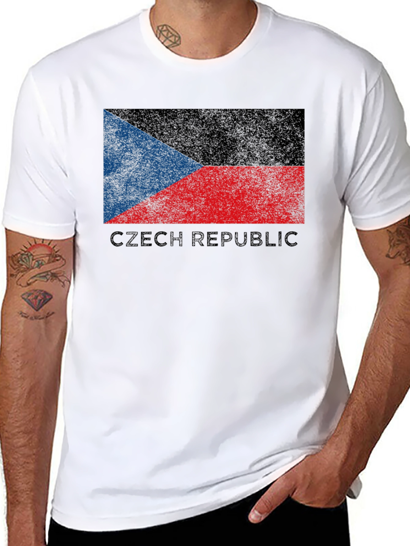 Czech Republic Flag T-Shirt