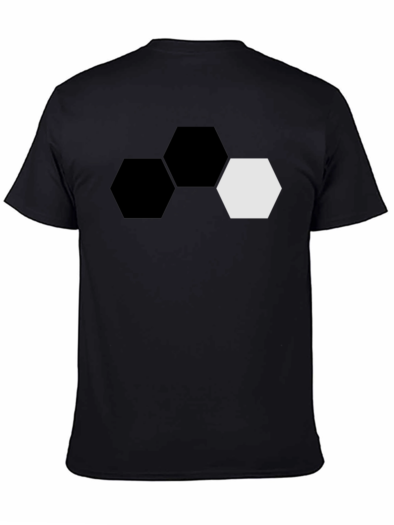 Hexagon Graphic Tee - Modern Geometric Design