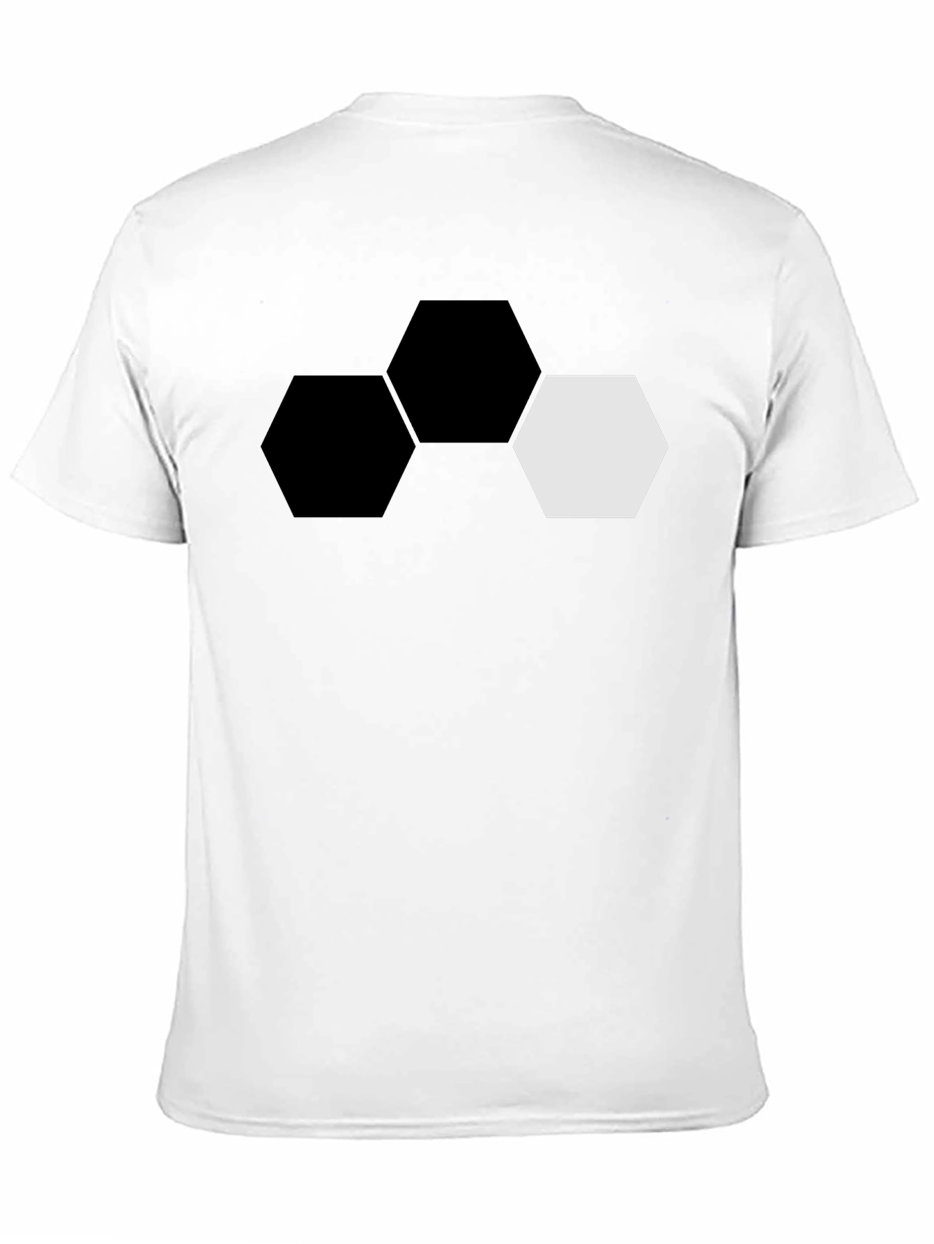 Hexagon Graphic Tee - Modern Geometric Design