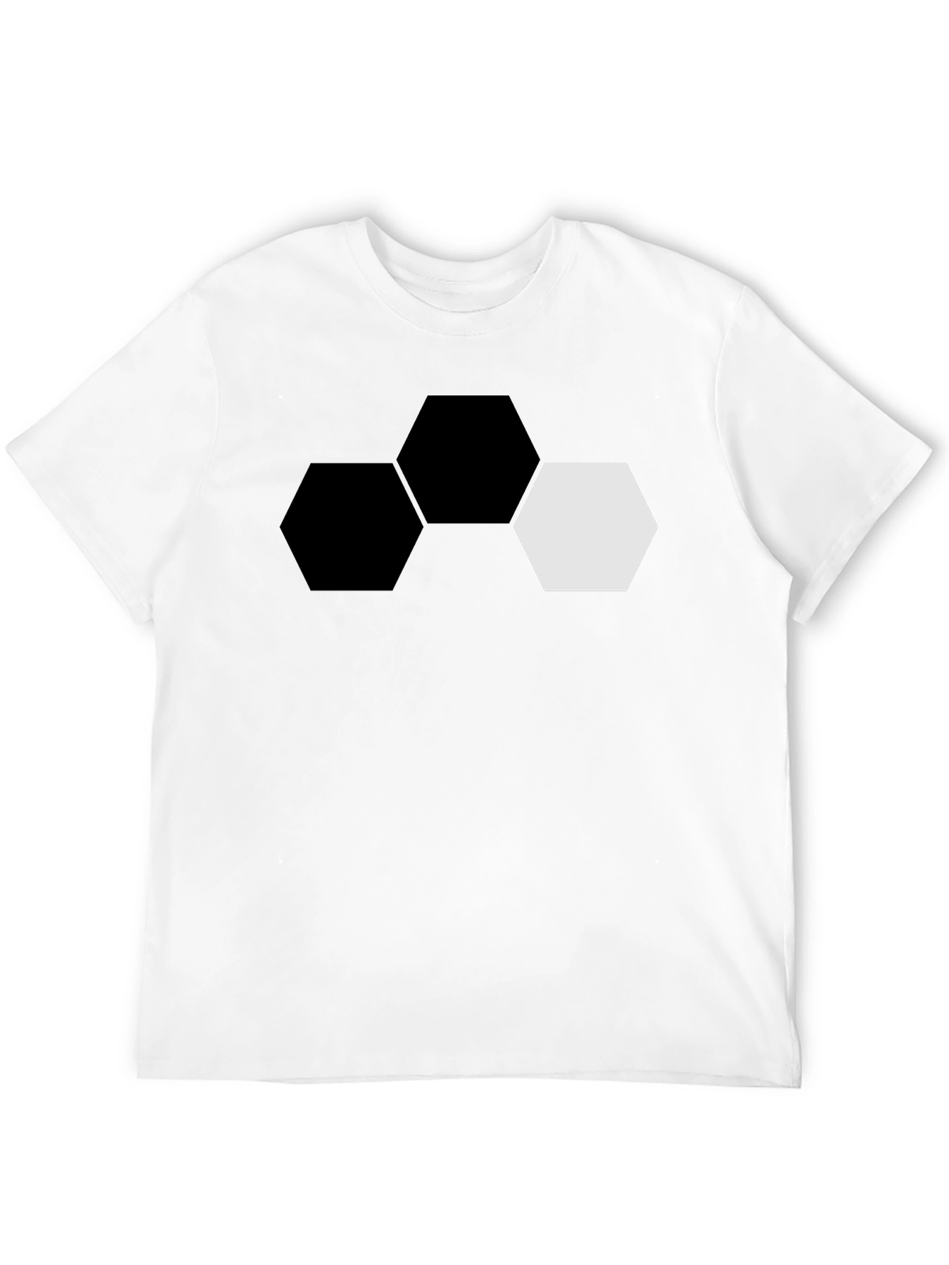 Hexagon Graphic Tee - Modern Geometric Design