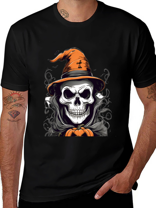 Halloween Skull Graphic Tee