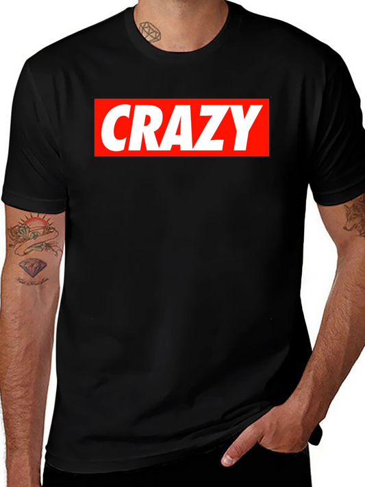Crazy Graphic Tee - Bold Statement T-Shirt