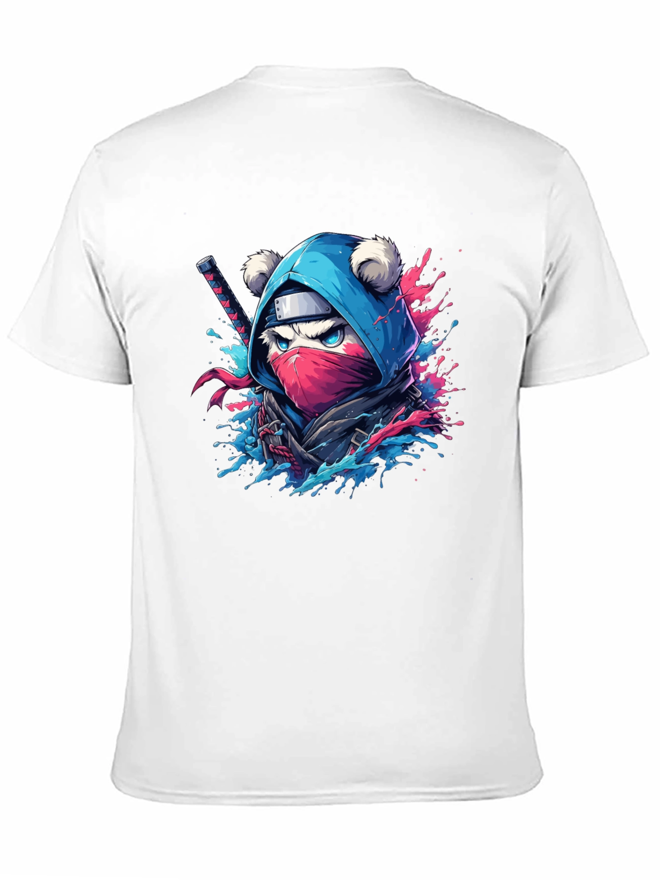Ninja Bear Graphic Tee - Black T-Shirt