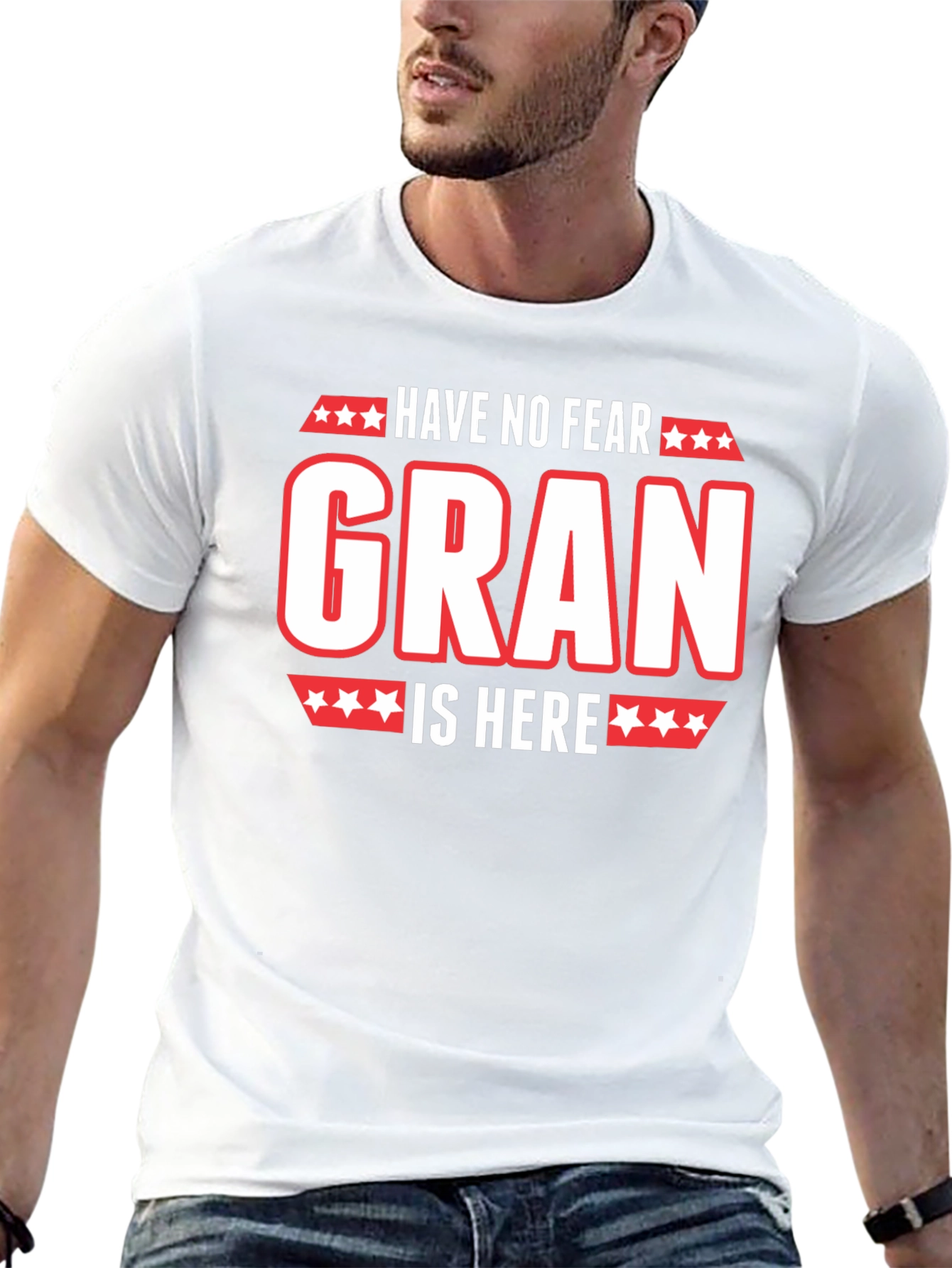 Have No Fear Gran Is Here Black T-Shirt