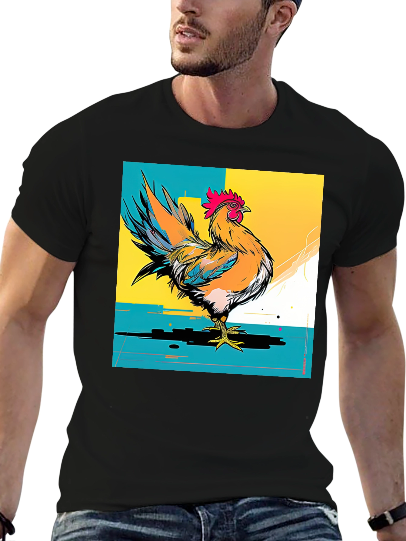 Rooster Graphic T-Shirt