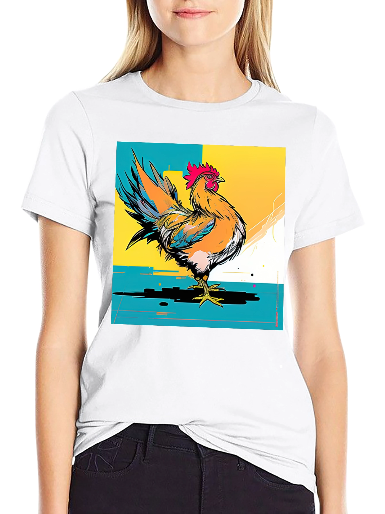 Rooster Graphic T-Shirt