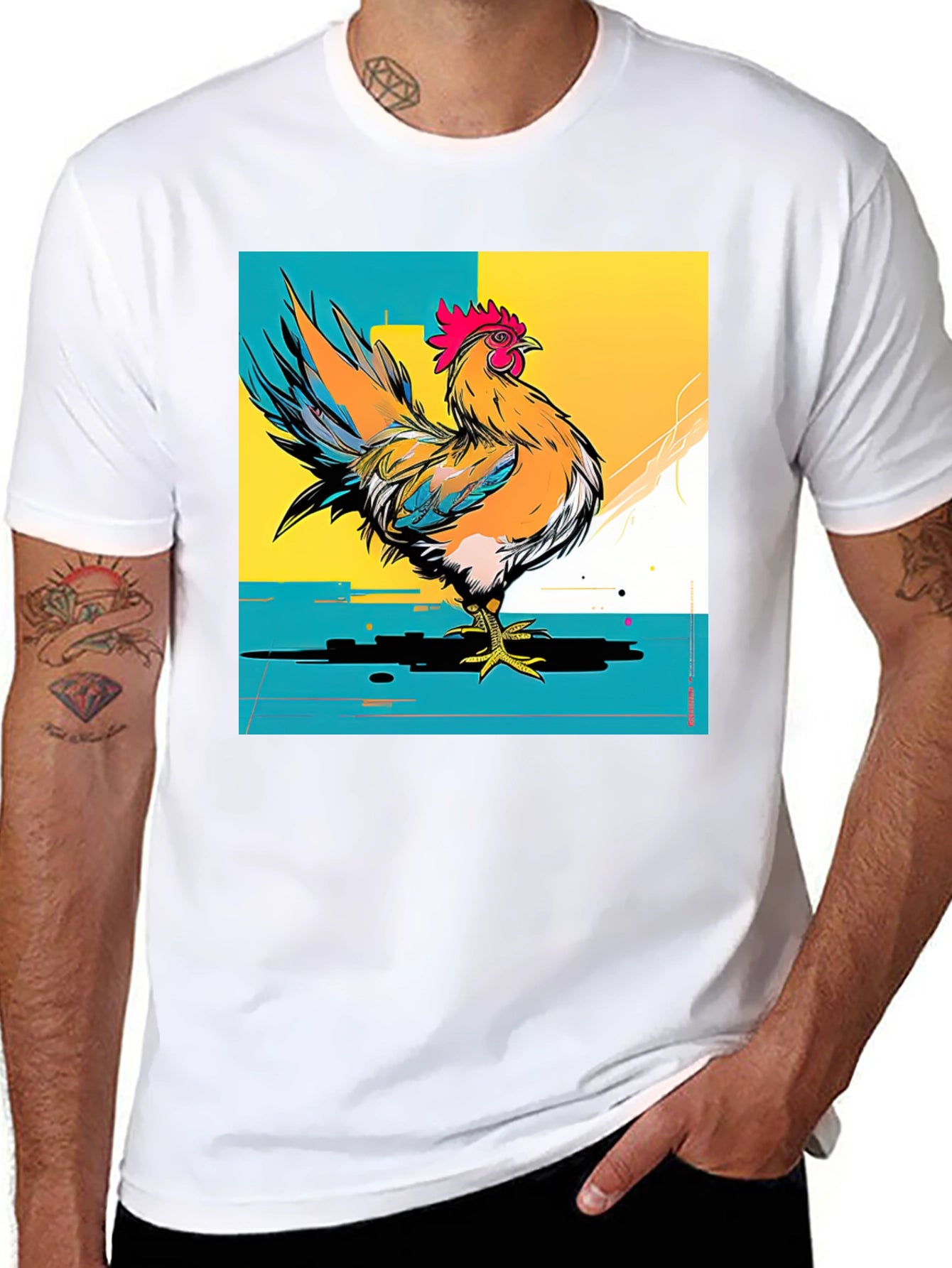 Rooster Graphic T-Shirt