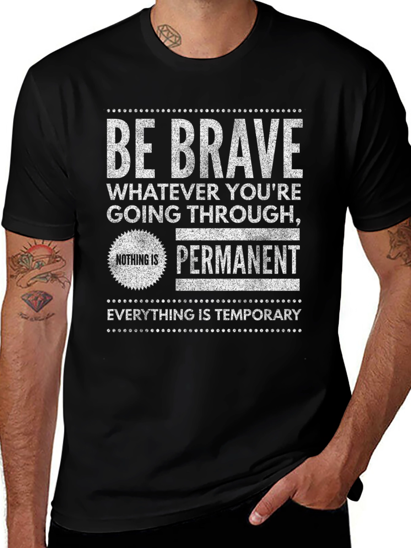 Be Brave Graphic Tee - Inspirational T-Shirt