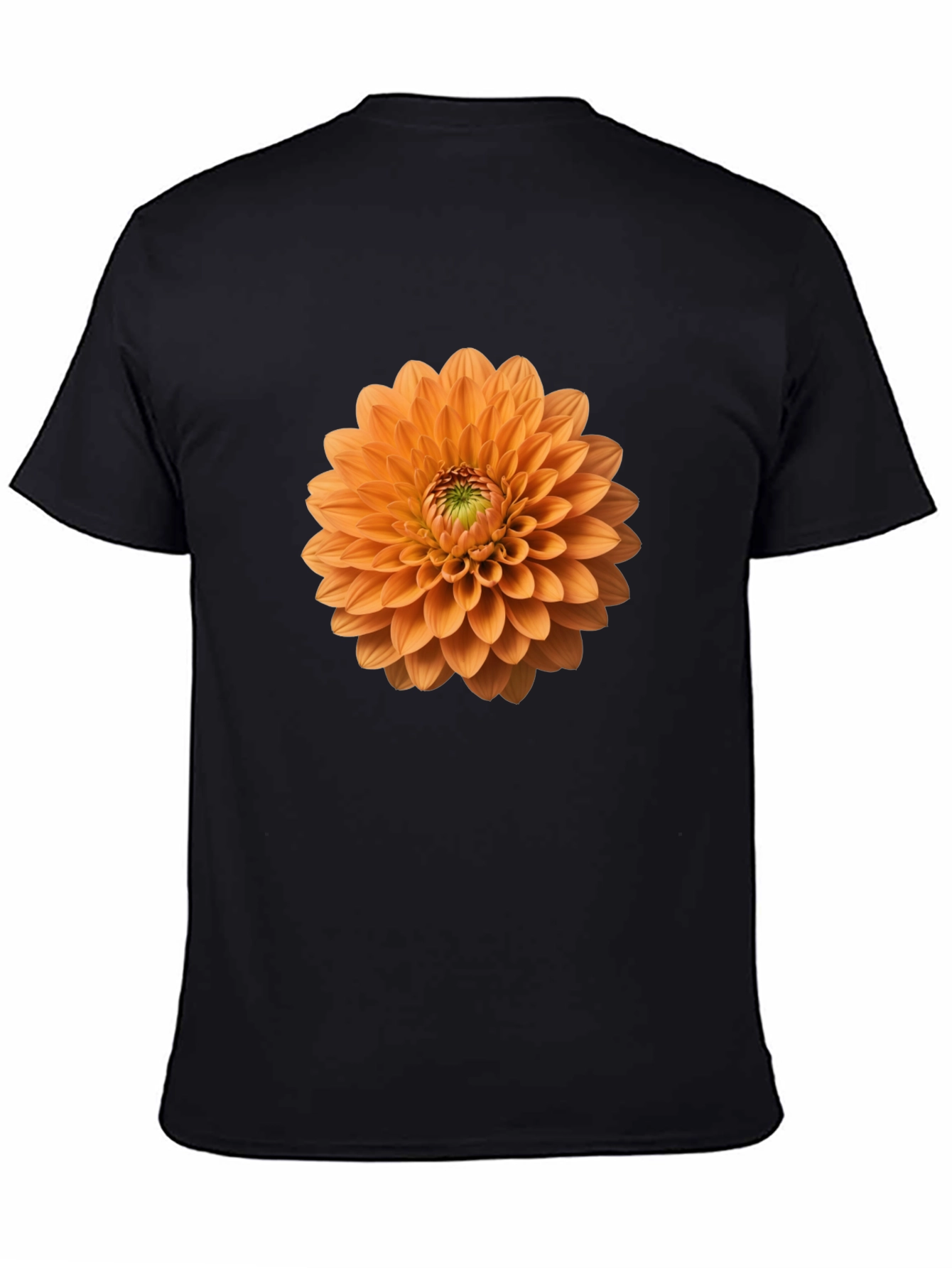 Floral Graphic Tee - Orange Dahlia Print