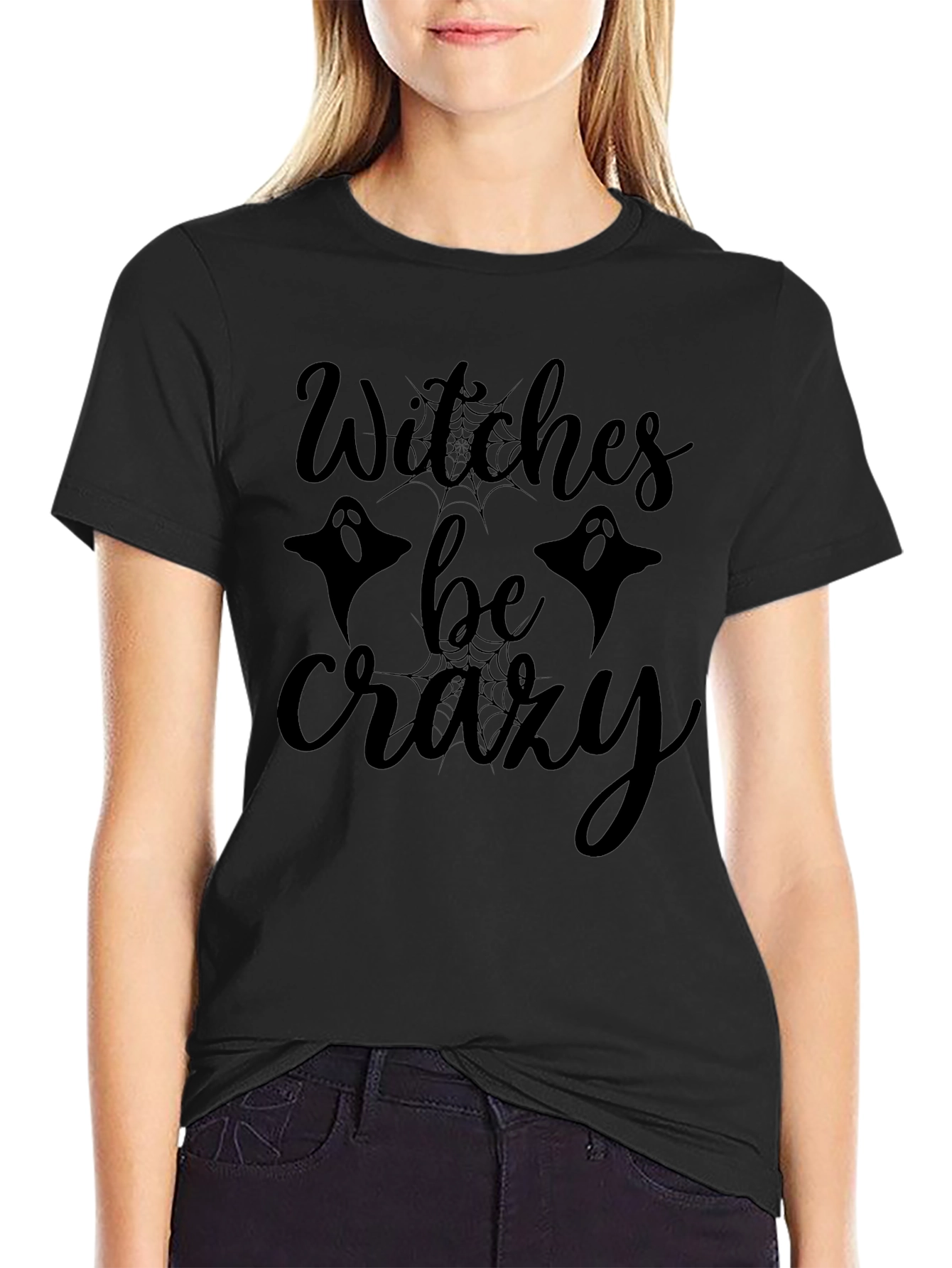 Witches Be Crazy Halloween T-Shirt - Black