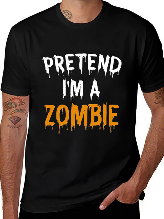 Pretend Im A Zombie Funny Halloween T-Shirt