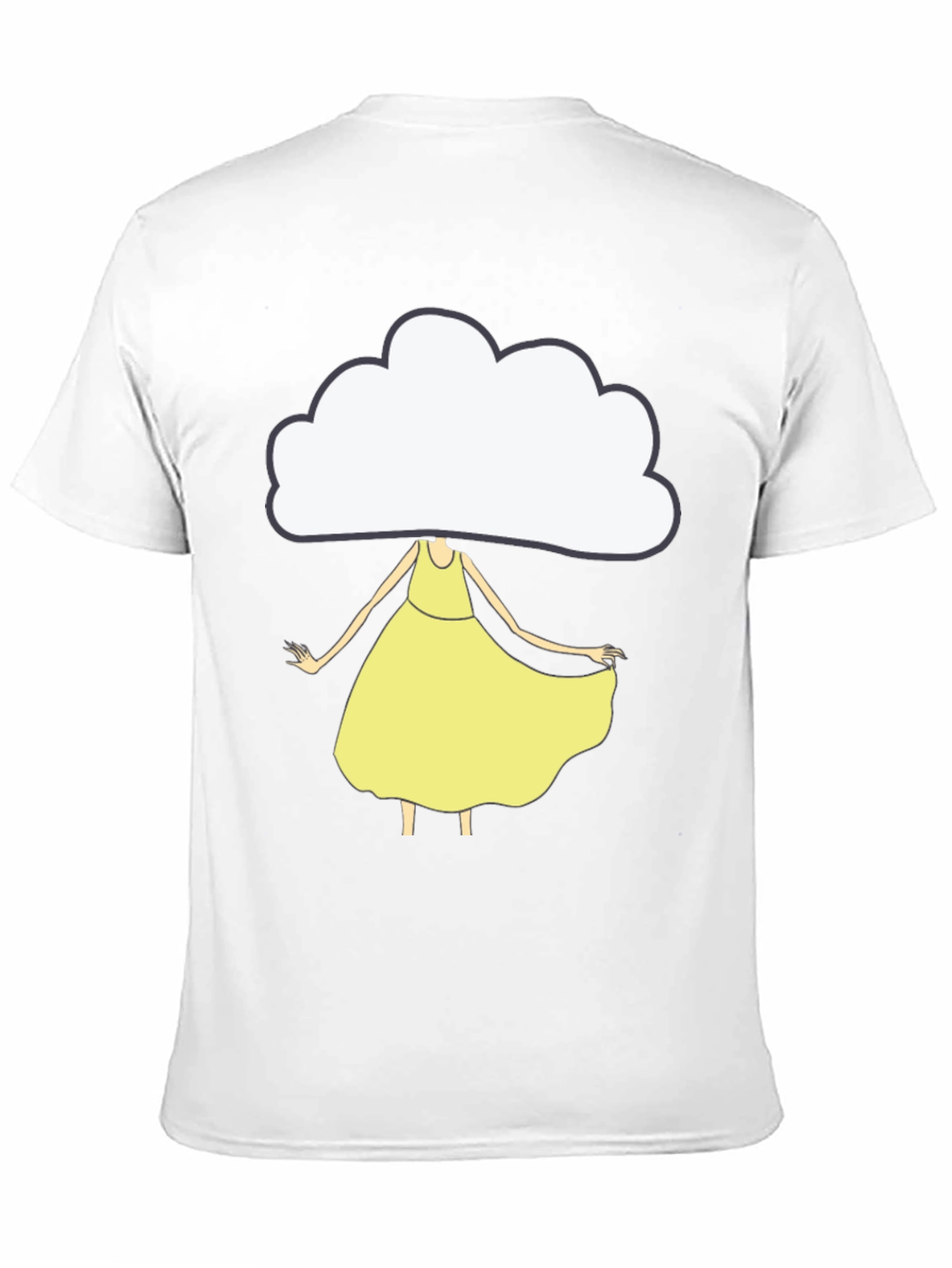 Cloud Head Girl T-Shirt - Unique Graphic Tee