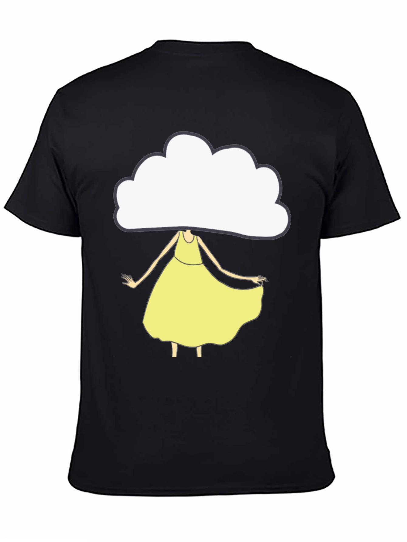 Cloud Head Girl T-Shirt - Unique Graphic Tee