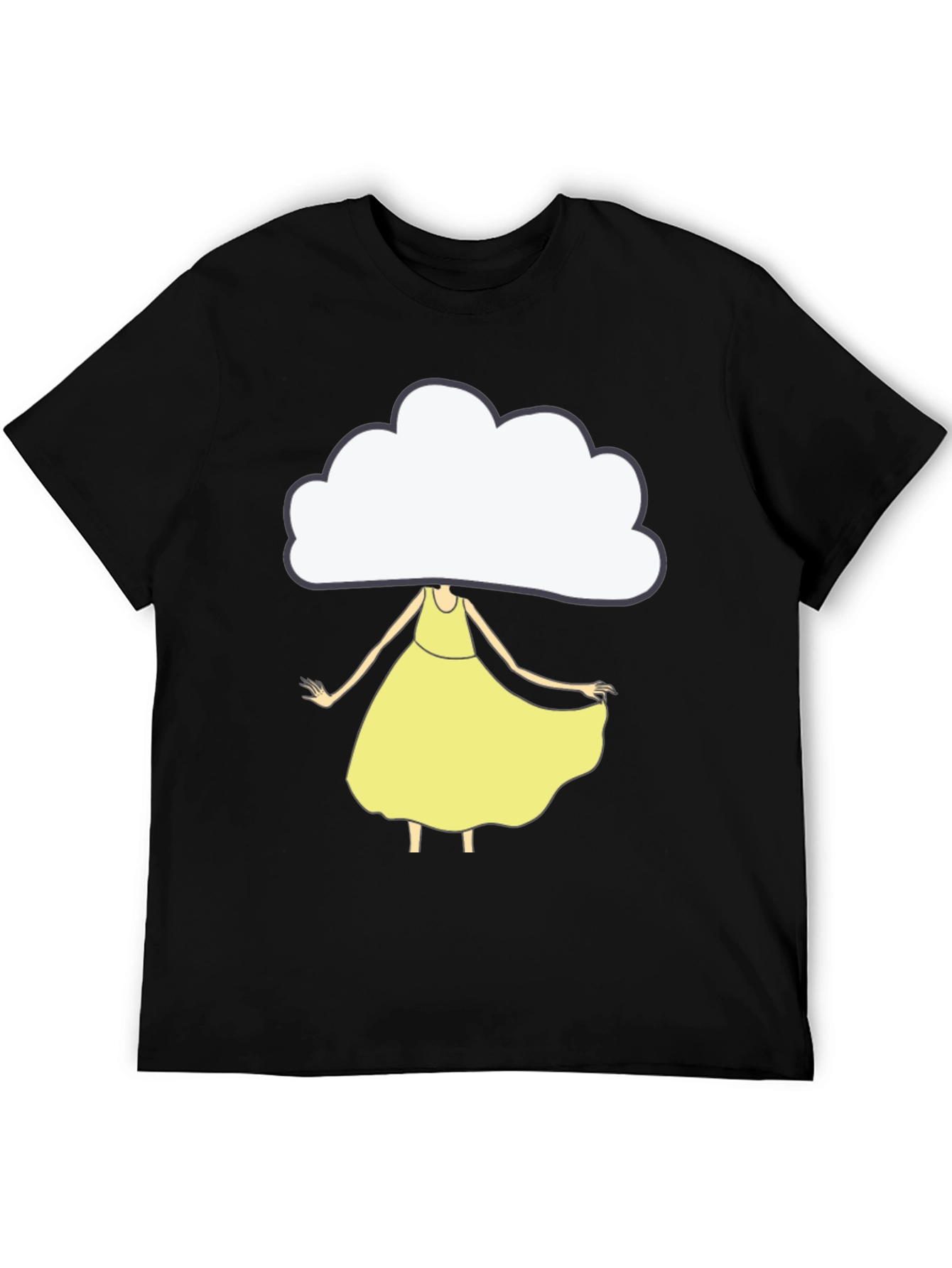 Cloud Head Girl T-Shirt - Unique Graphic Tee