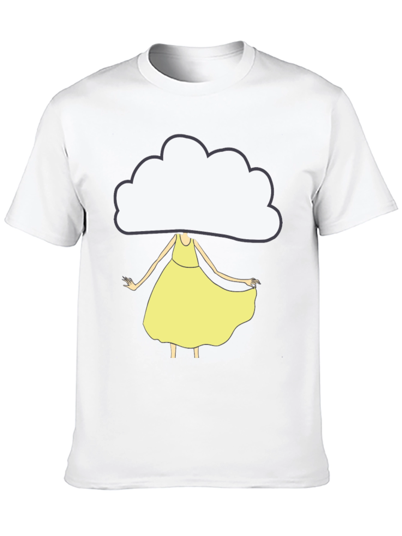 Cloud Head Girl T-Shirt - Unique Graphic Tee