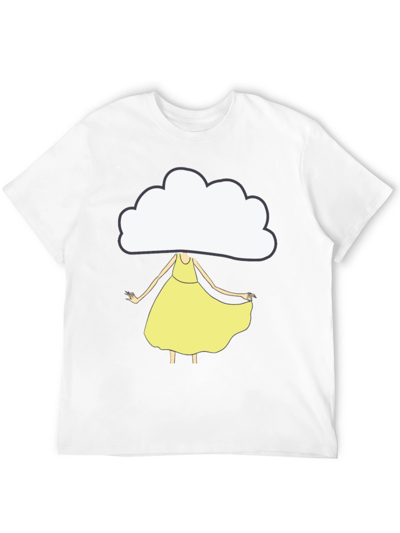Cloud Head Girl T-Shirt - Unique Graphic Tee