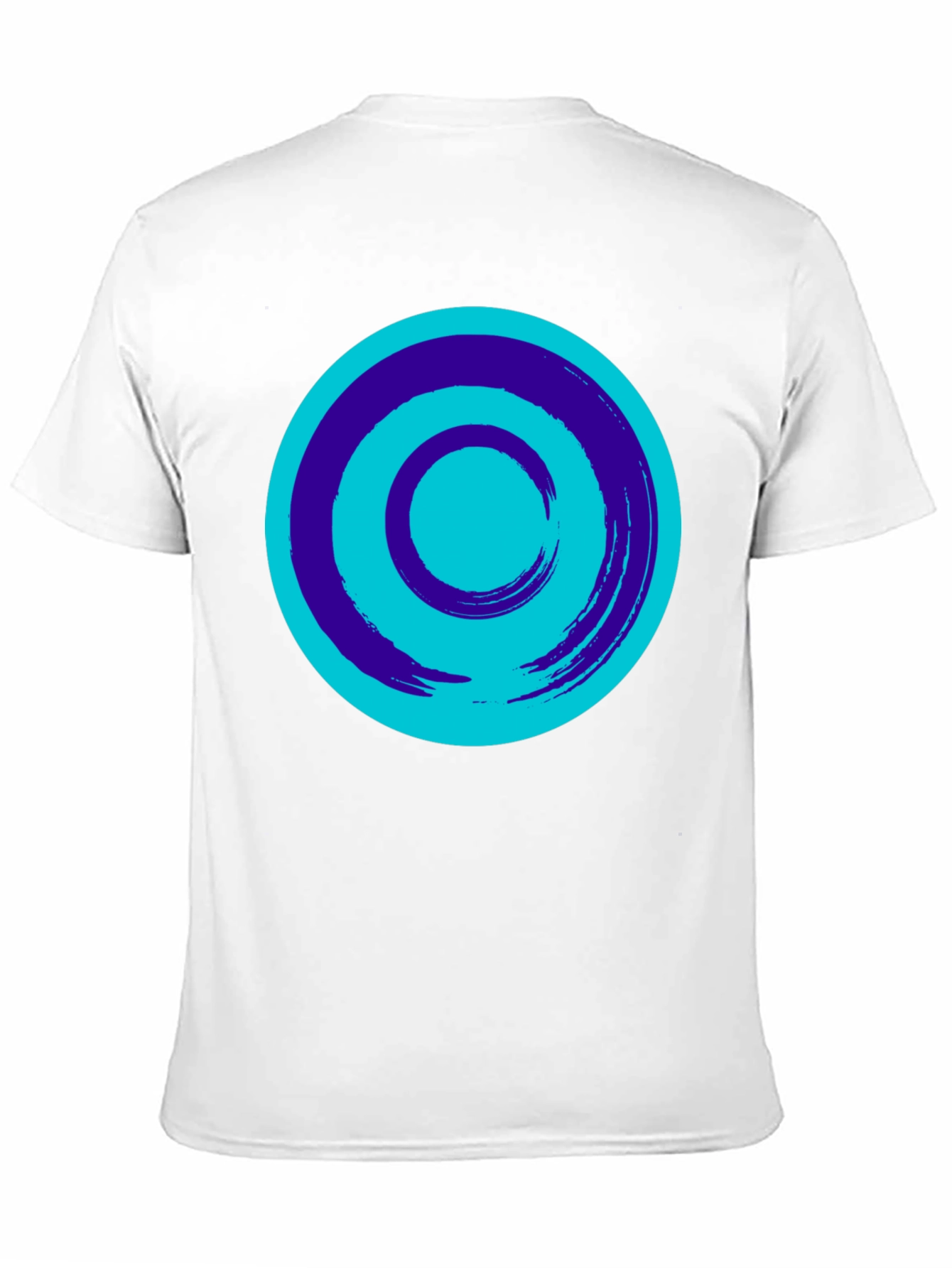 Abstract Circle Graphic Black T-Shirt